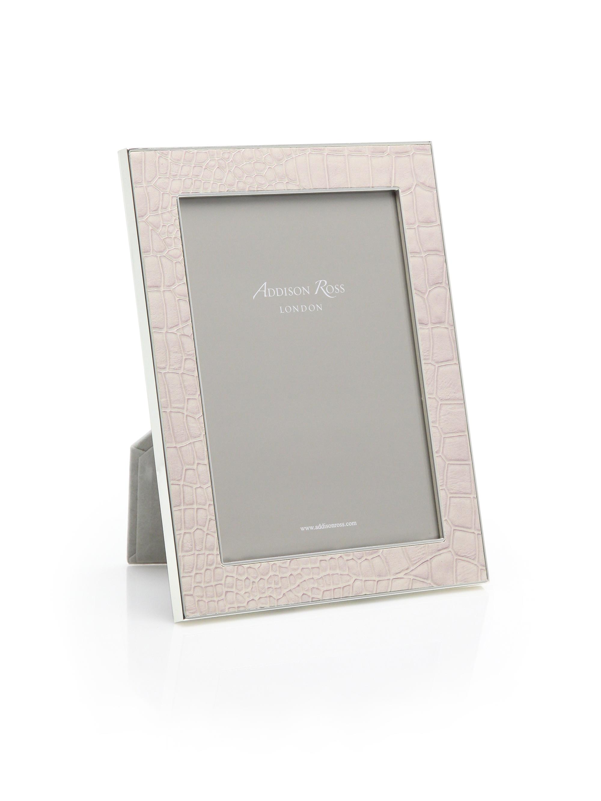 Addison Ross Croc-Embossed Photo Frame | Saks Fifth Avenue