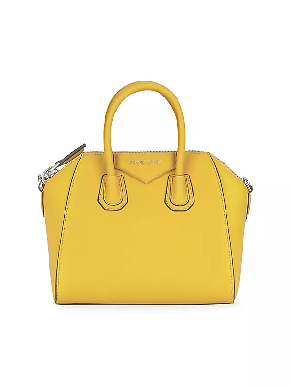 Shop Givenchy Mini Antigona Top Handle Bag In Grained Leather
