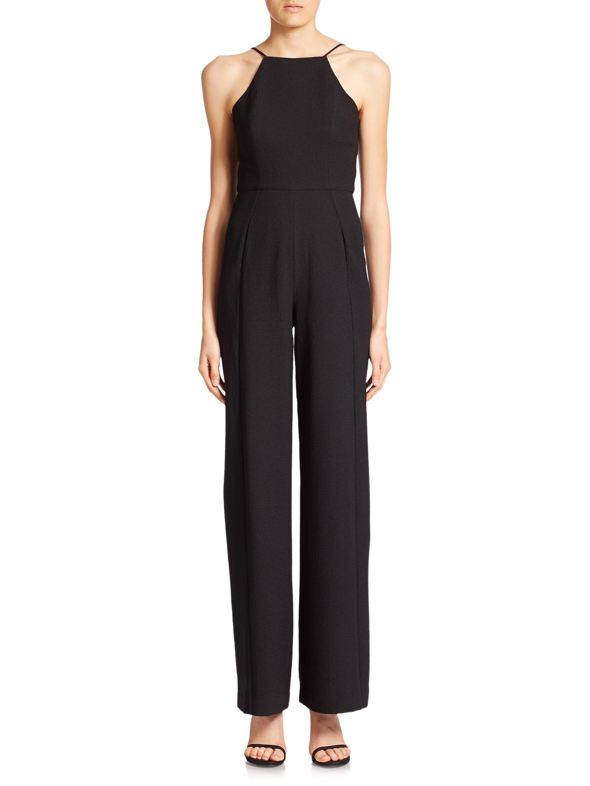Black Halo Women's Joaquin Jacquard Jumpsuit - Black