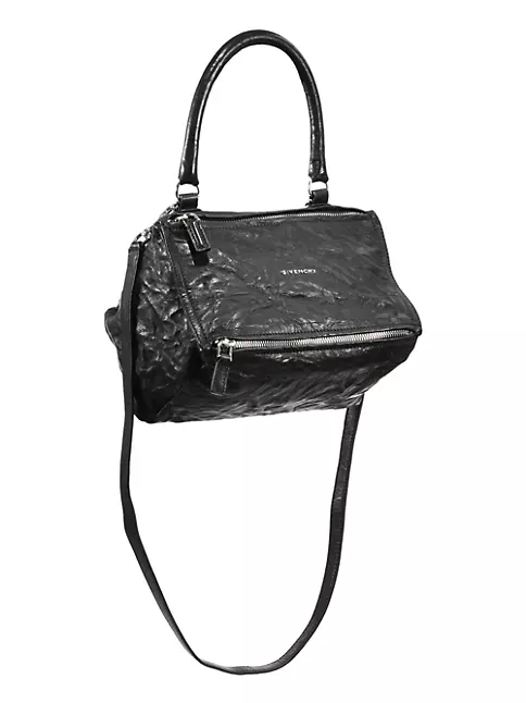 Givenchy Black Floral Leather Small Pandora Crossbody Bag Givenchy