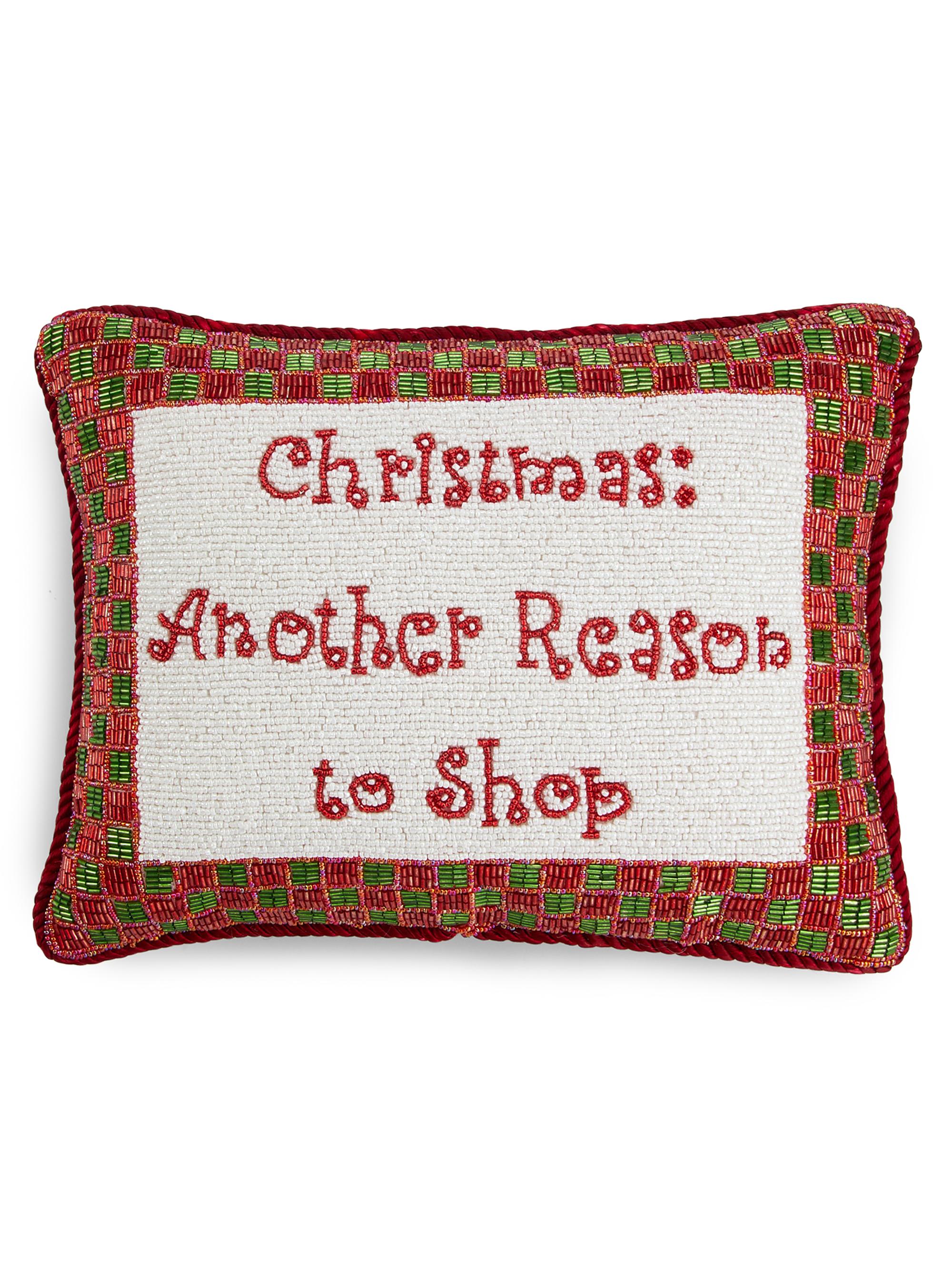 Sudha Pennathur Another Reason Beaded Pillow