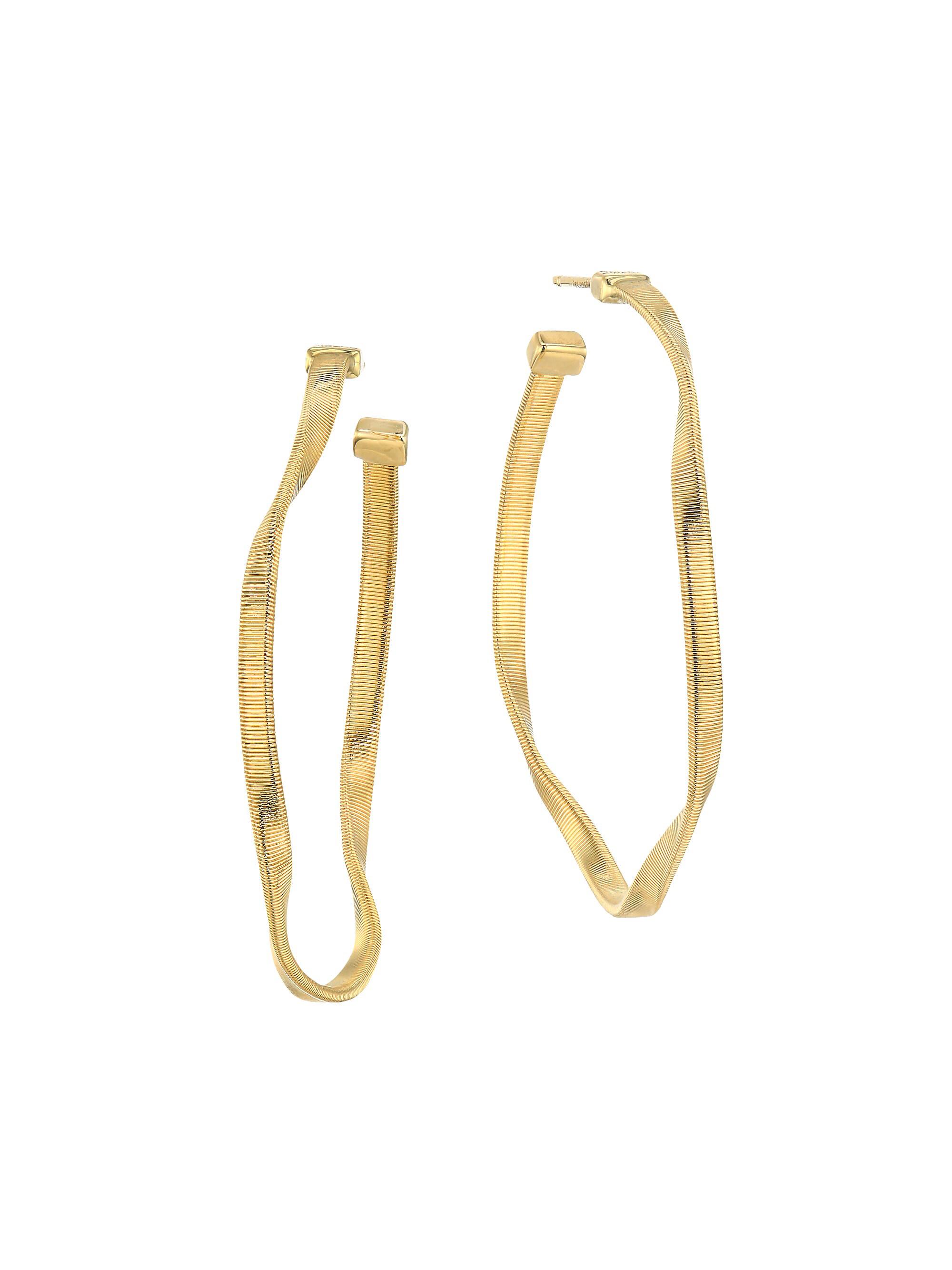 Marco Bicego Women's Marrakech Onde 18K Yellow Gold  Hoop Earrings