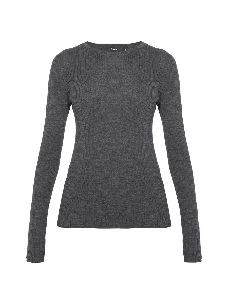 Theory Mirzi Refined Merino Wool Sweater | Saks Fifth Avenue