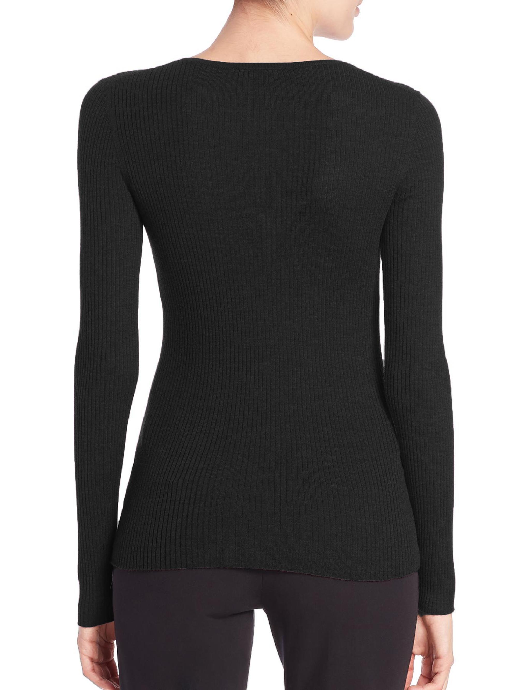 Theory Mirzi Refined Merino Wool Sweater | Saks Fifth Avenue