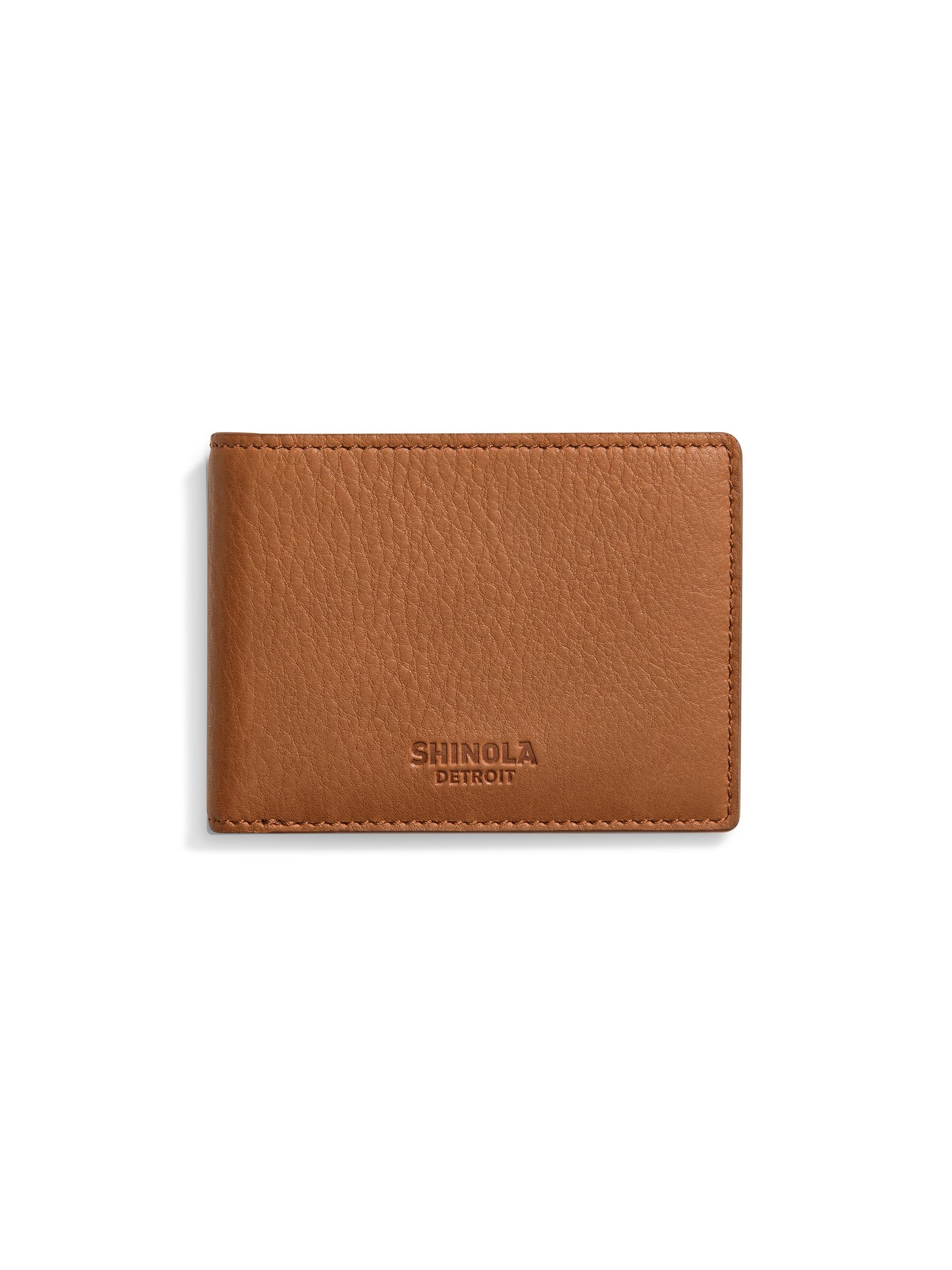 Shinola Men's Leather Bifold Wallet - Tan