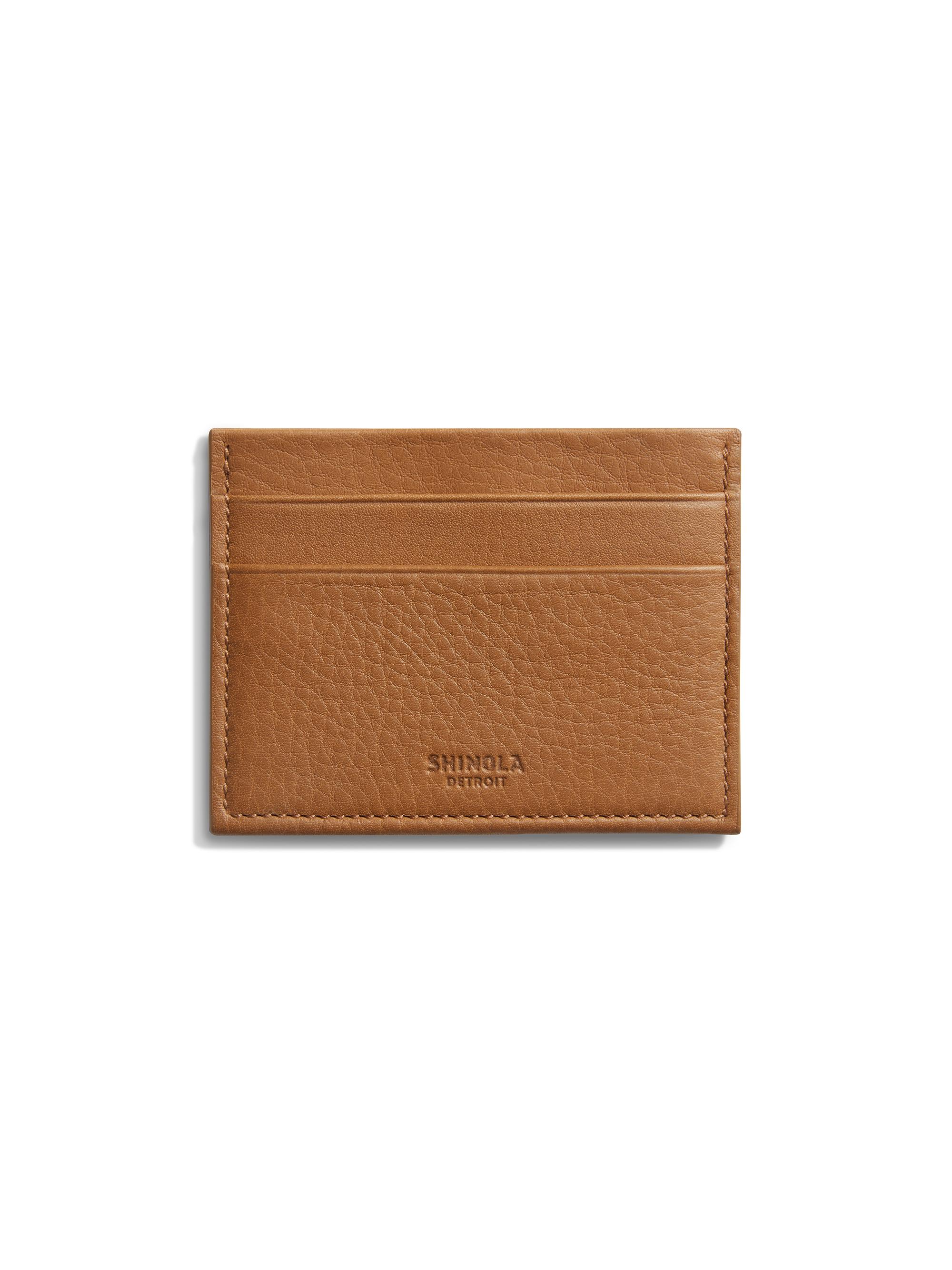Shinola Men's Leather Card Case - Tan