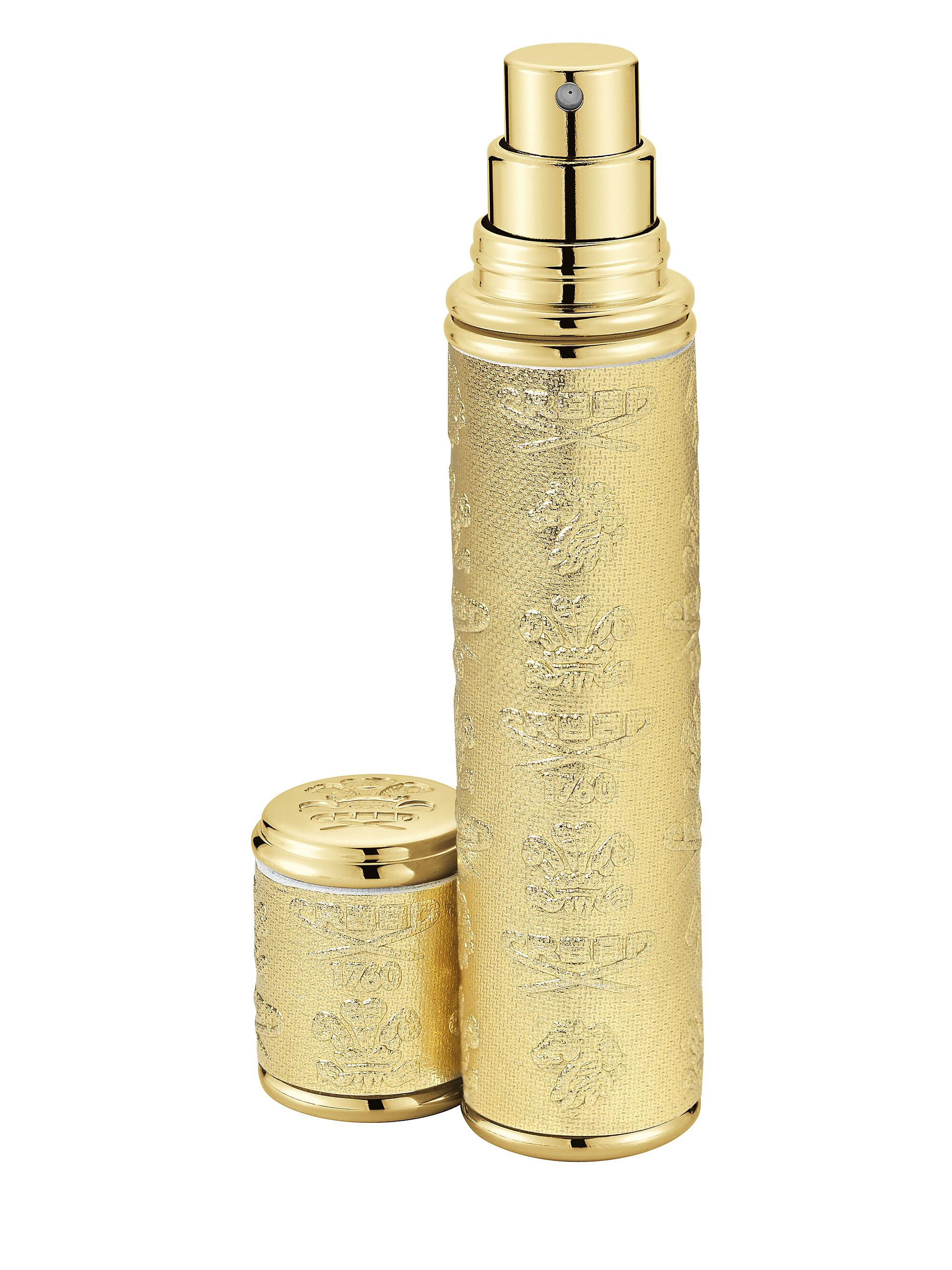 Creed Gold with Gold Trim Leather Pocket Atomizer
