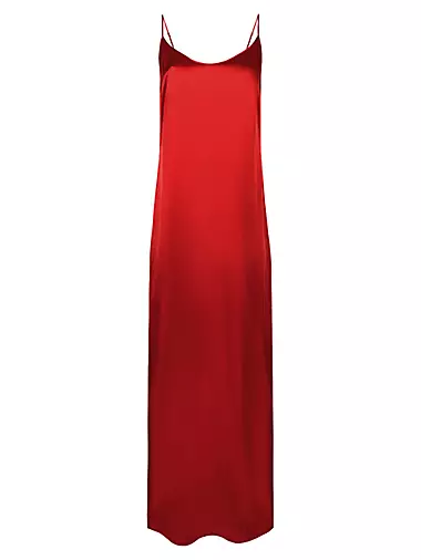 Silk Long Slip Dress by La Perla Online, THE ICONIC