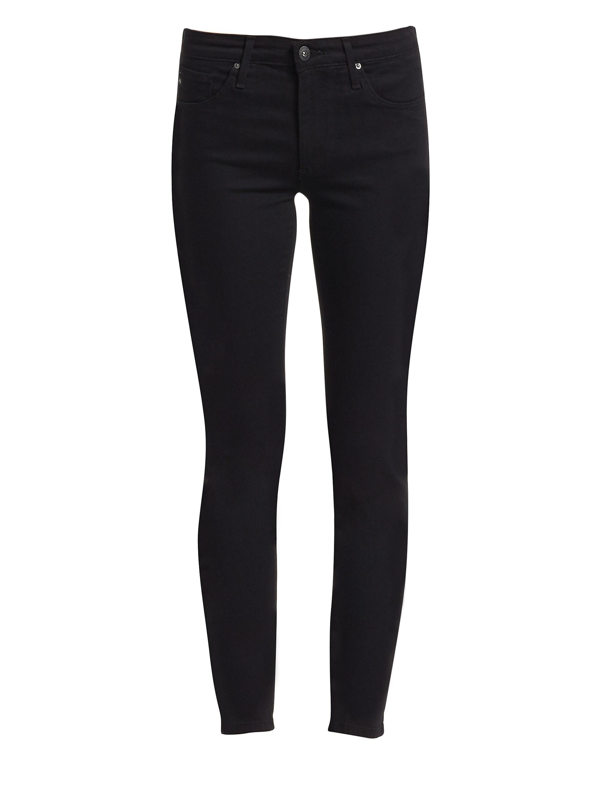 AG Jeans Women's Prima Mid-Rise Stretch Cigarette Jeans - Saturated Black