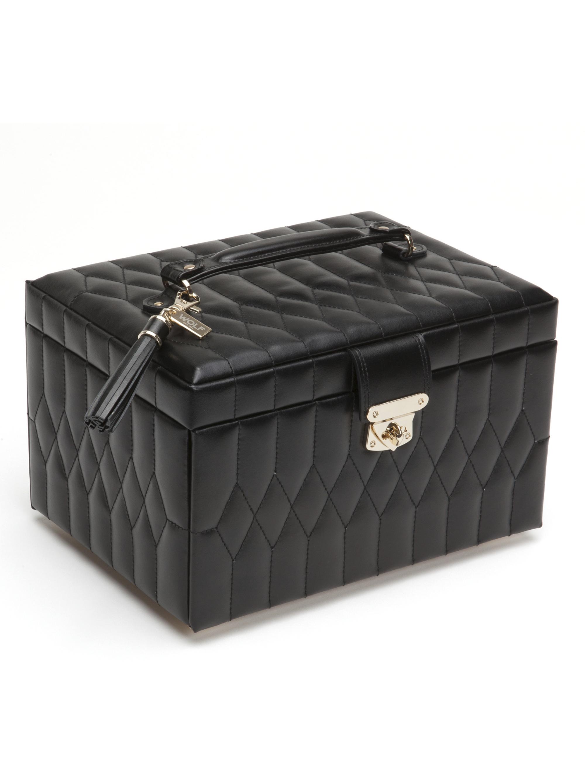 Wolf Caroline Leather Jewelry Box/Medium | Saks Fifth Avenue