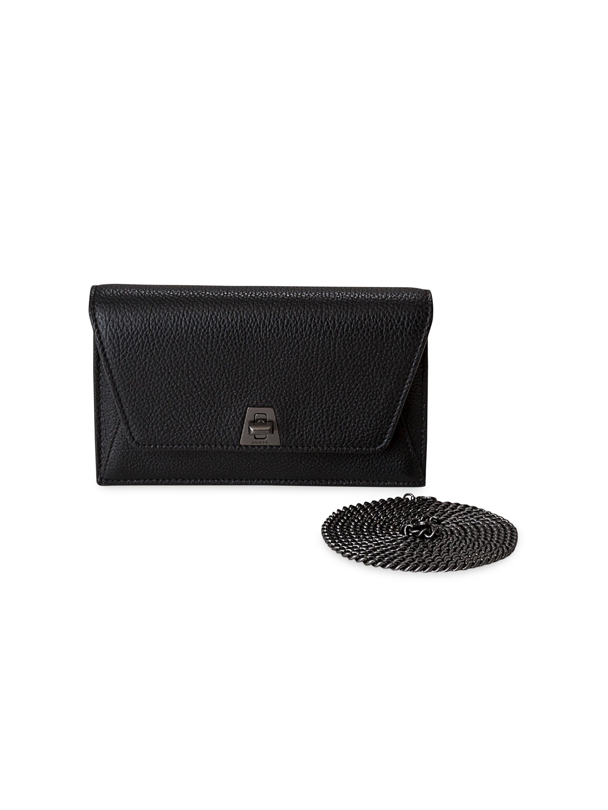 Akris Women's Mini Anouk Envelope Leather Crossbody Bag - Black