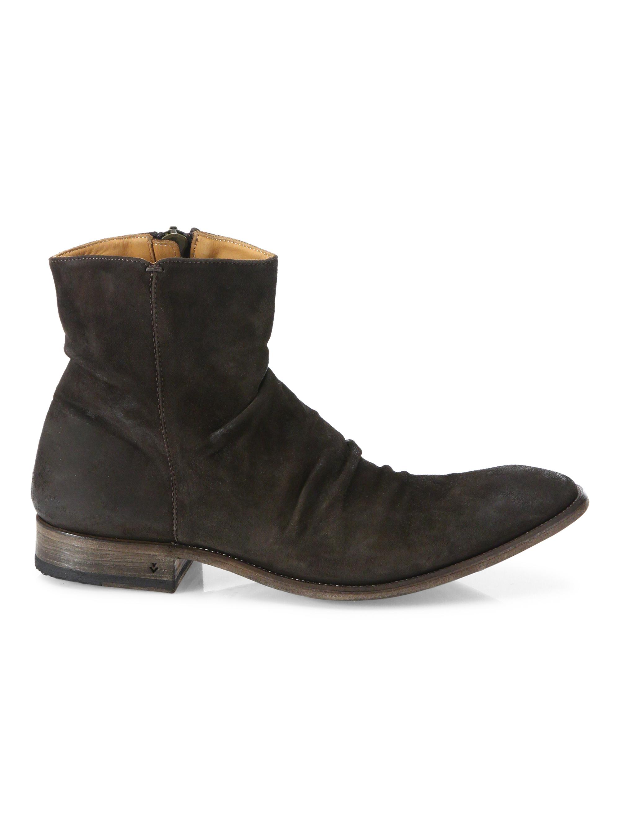 John Varvatos Men's Morrison Suede Boots - Espresso