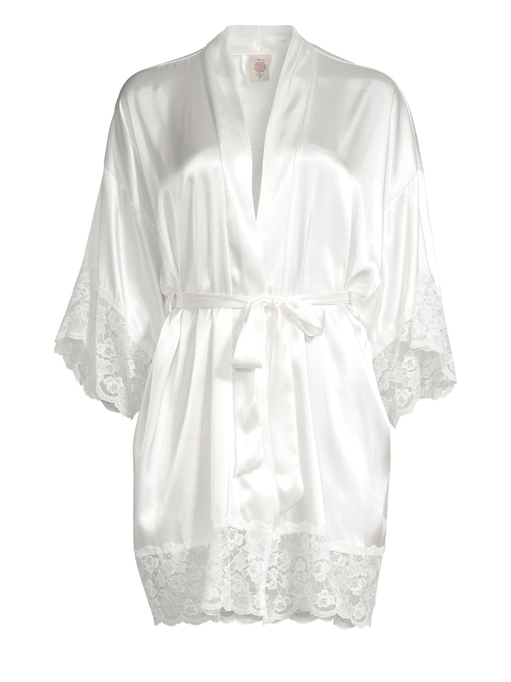 In Bloom Women's The Bride Satin & Lace Wrapper Robe -