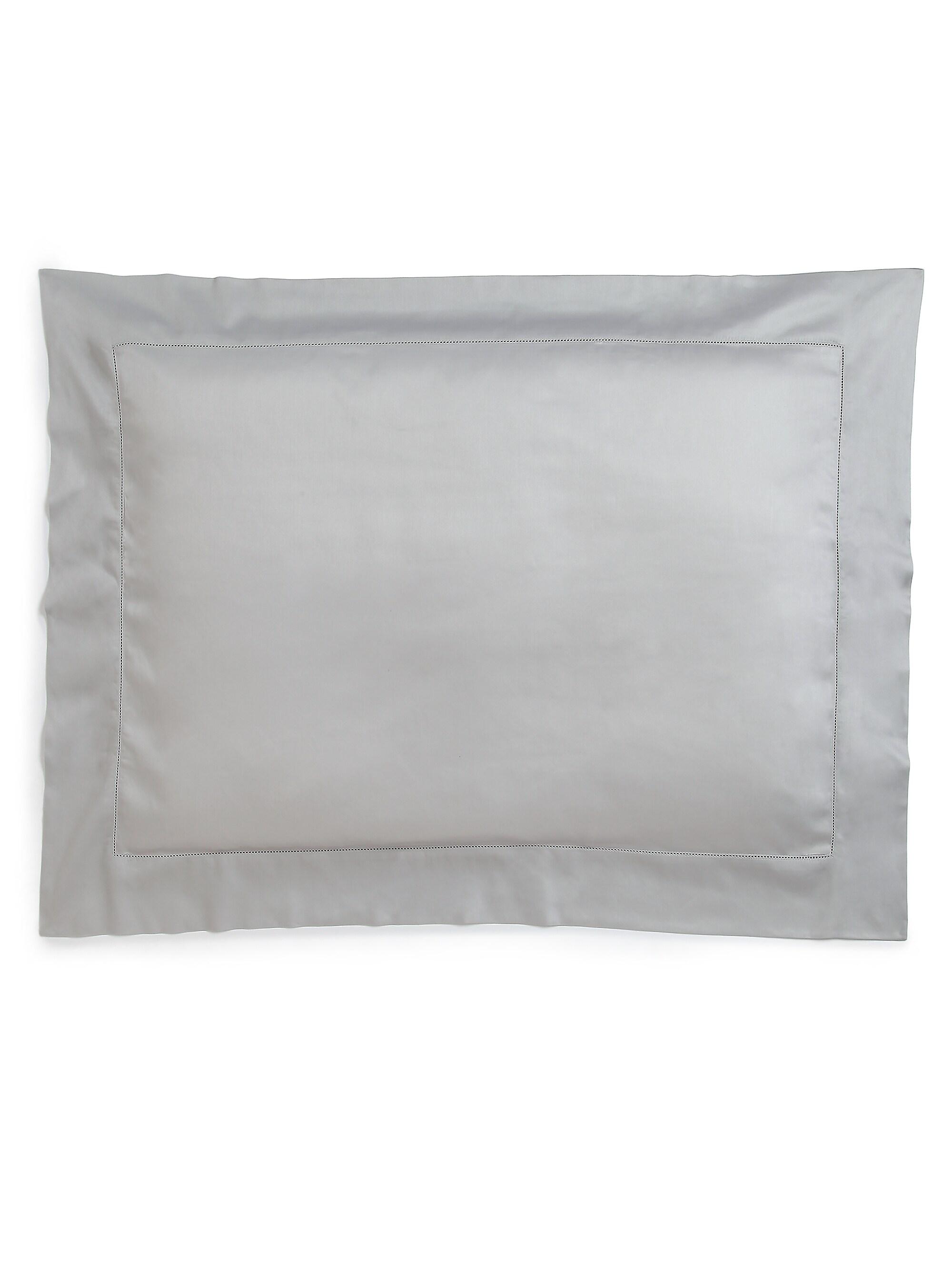 Frette Single Ajour Sham - Grey Queen