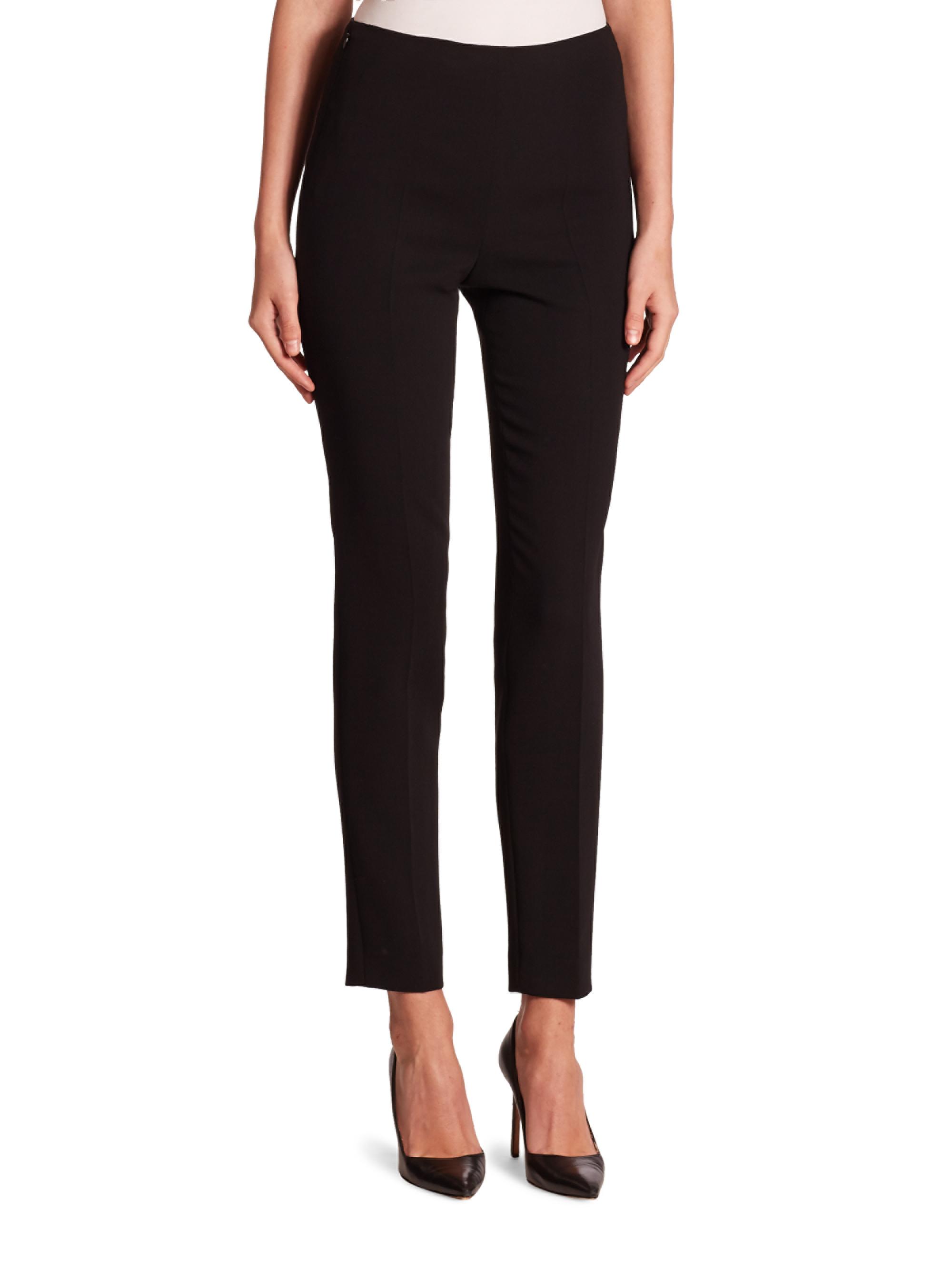 Akris Women's Melissa Double-Face Wool Pants - Black