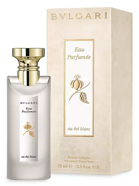 Eau Parfumee Au the Blanc (White) by Bvlgari, 2.5oz Eau De Cologne Spray  Unisex