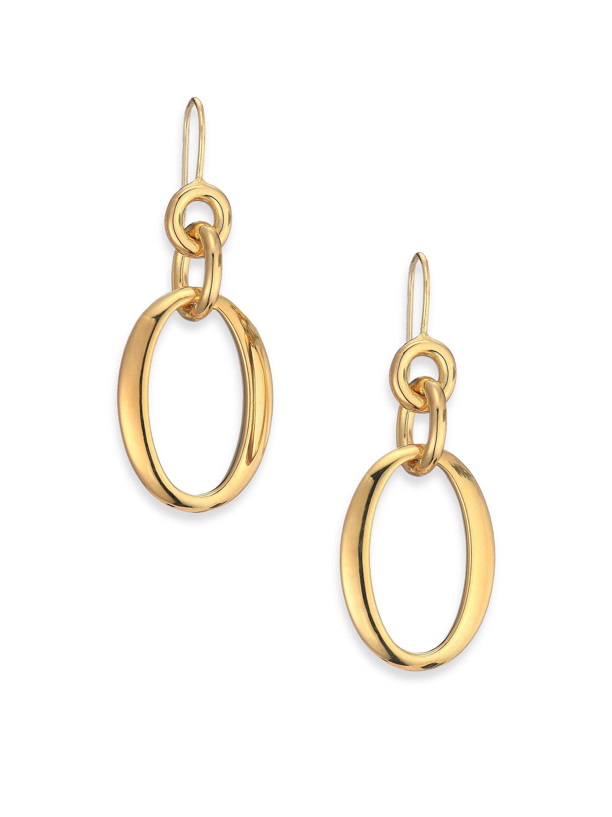 Ippolita Women's Glamazon 18K Yellow Gold Oval Link Drop Earrings - Gold