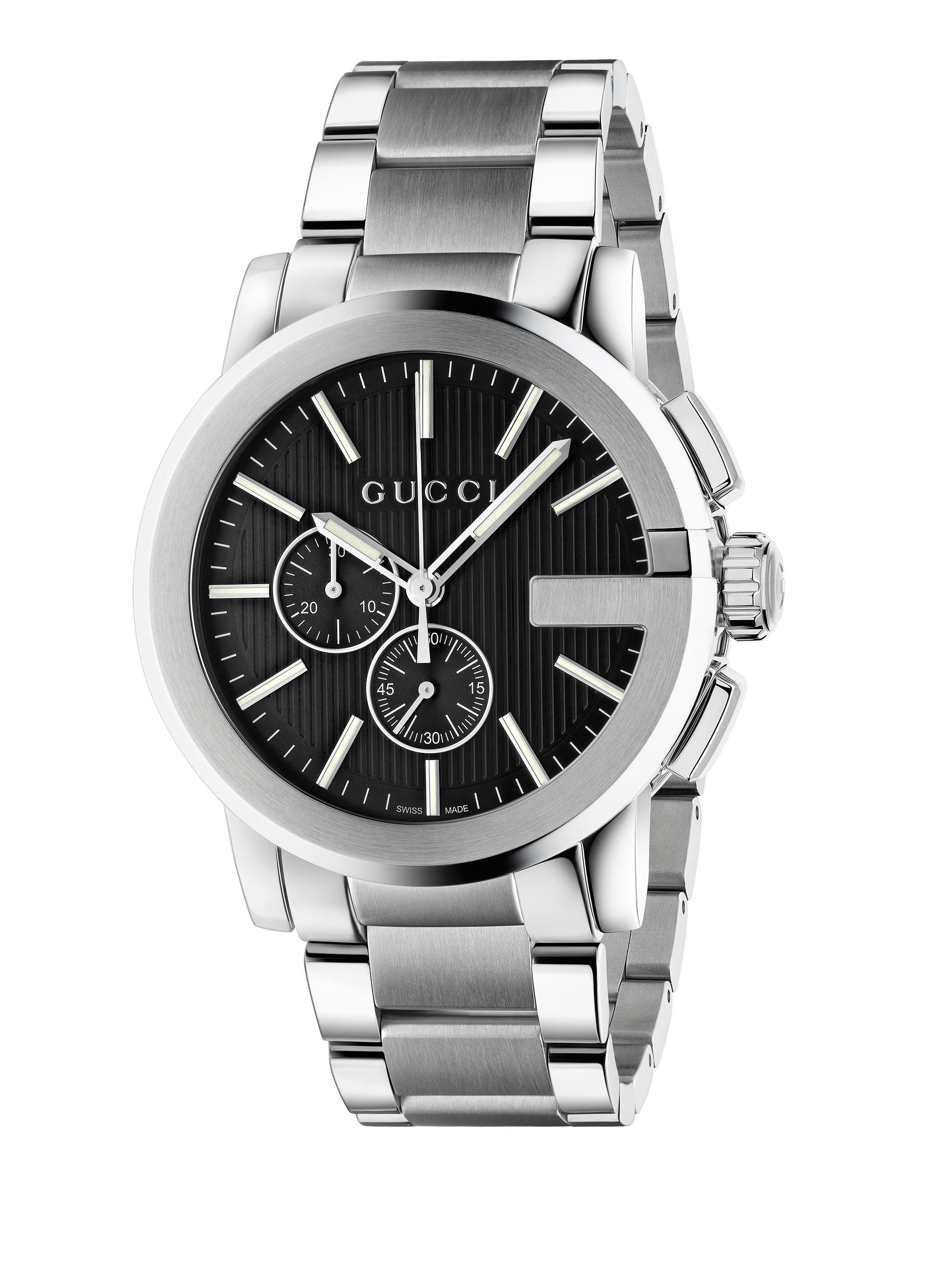 Gucci Men's G-Chrono Stainless Steel Watch - Silver