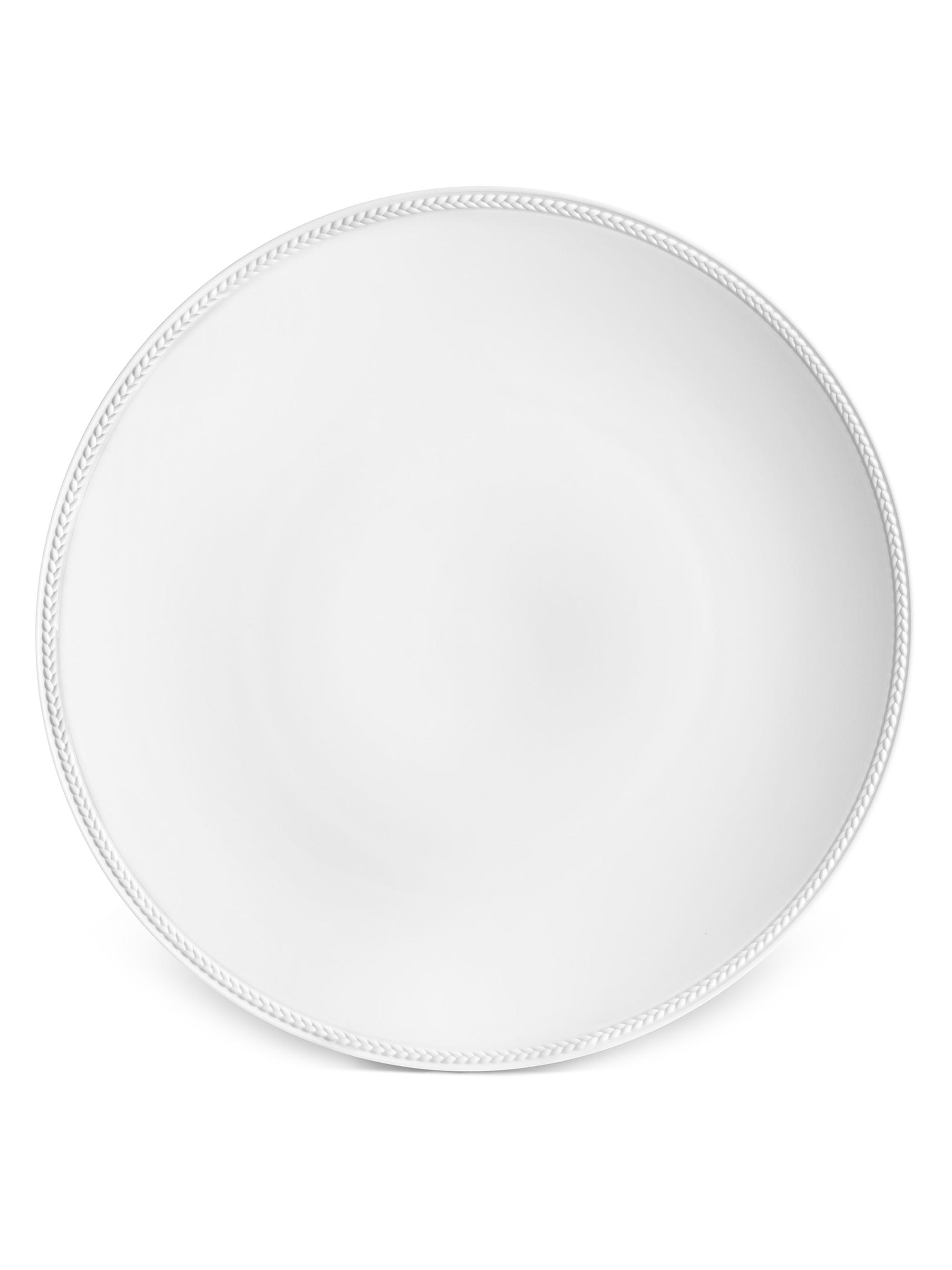 L'Objet Soie Tressée Charger Plate - White