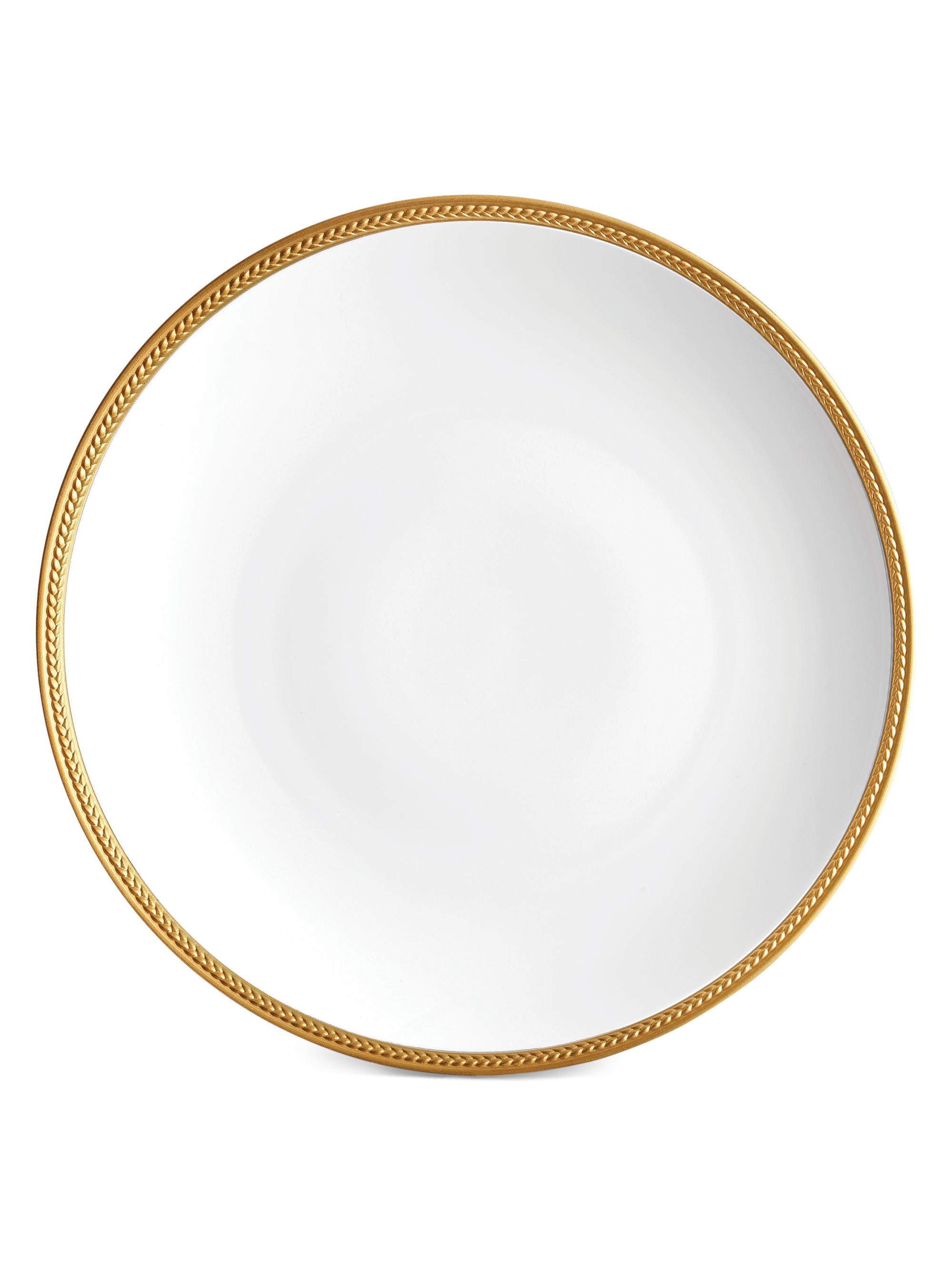 L'Objet Soie Tressée Gold Charger Plate - Gold
