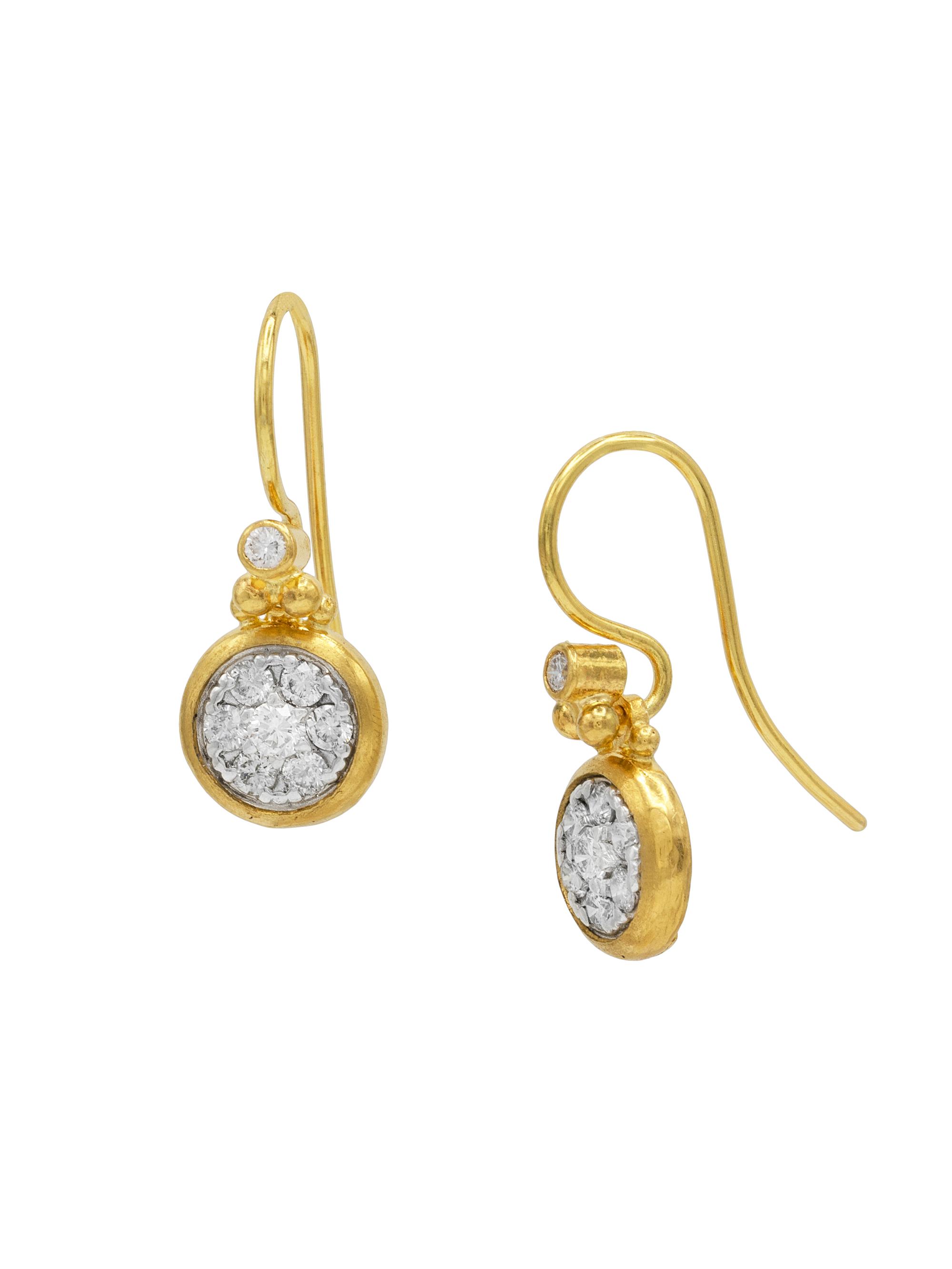 Gurhan Women's Droplet 24K Yellow Gold, Sterling Silver, & Diamond Earrings - Yellow Gold