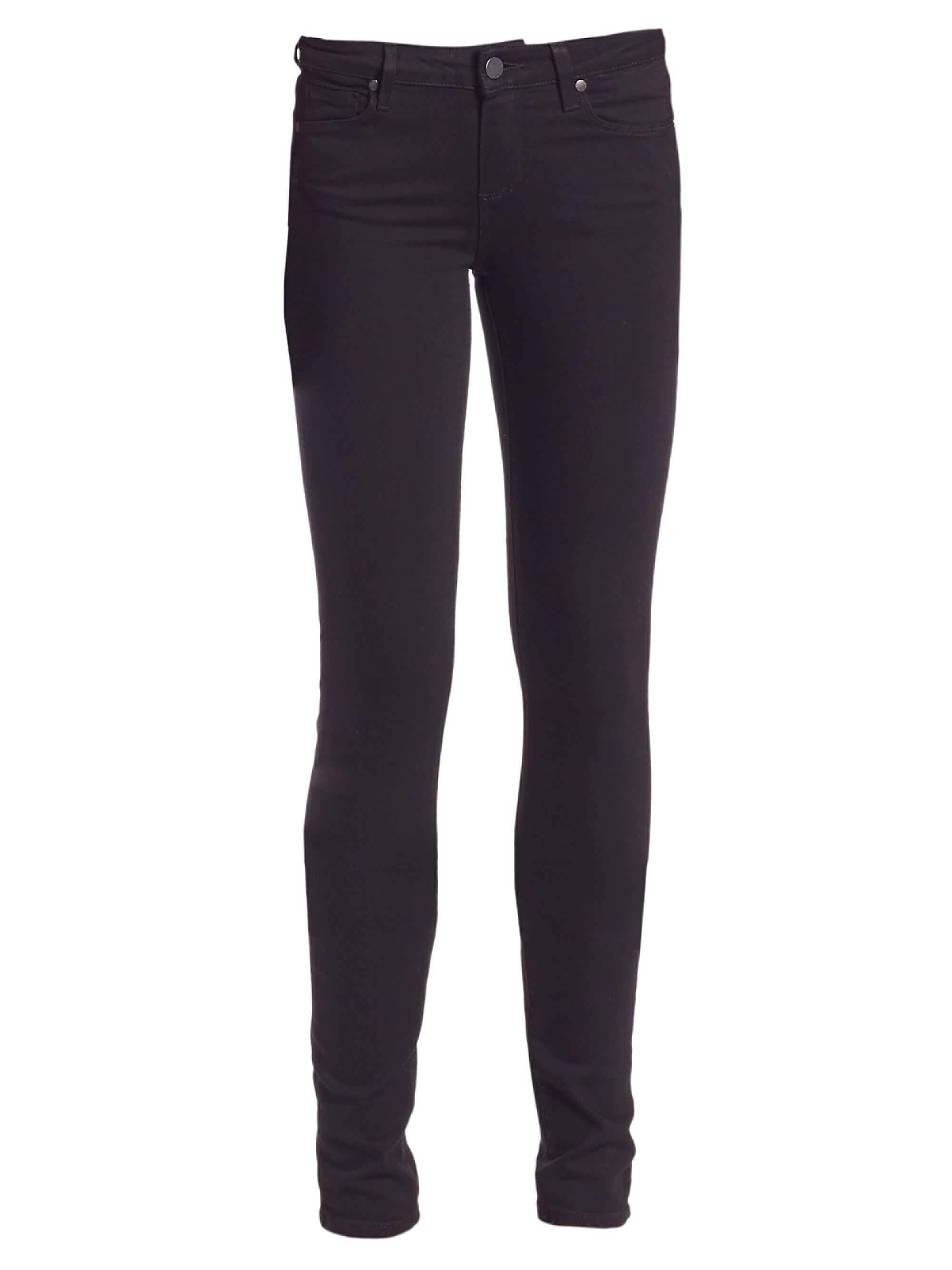 Paige Women's Transcend Leggy Extra-Long Ultra-Skinny Jeans - Black Shadow