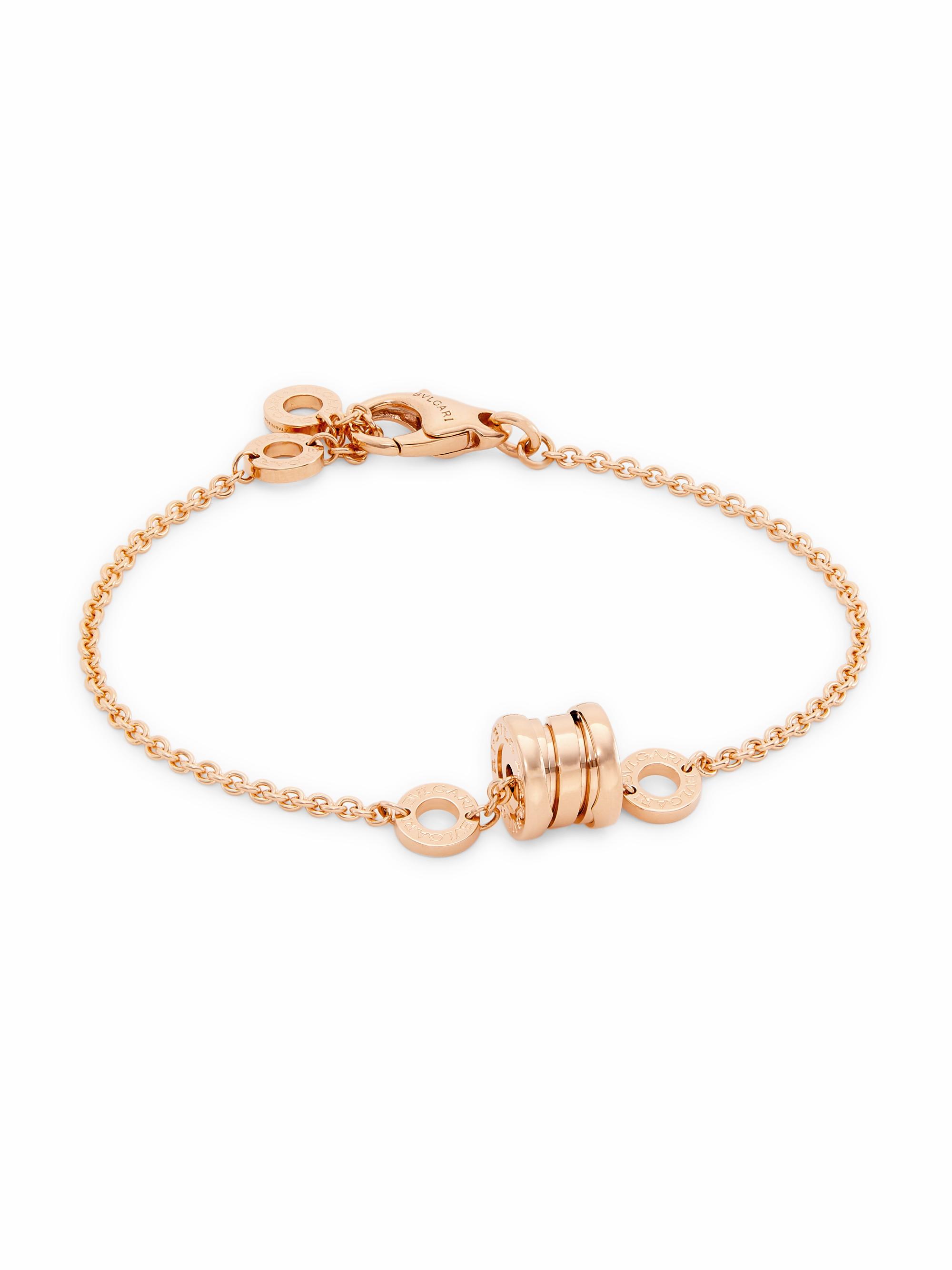 BVLGARI Women's B. zero1 18K Gold Charm Bracelet - Rose Gold