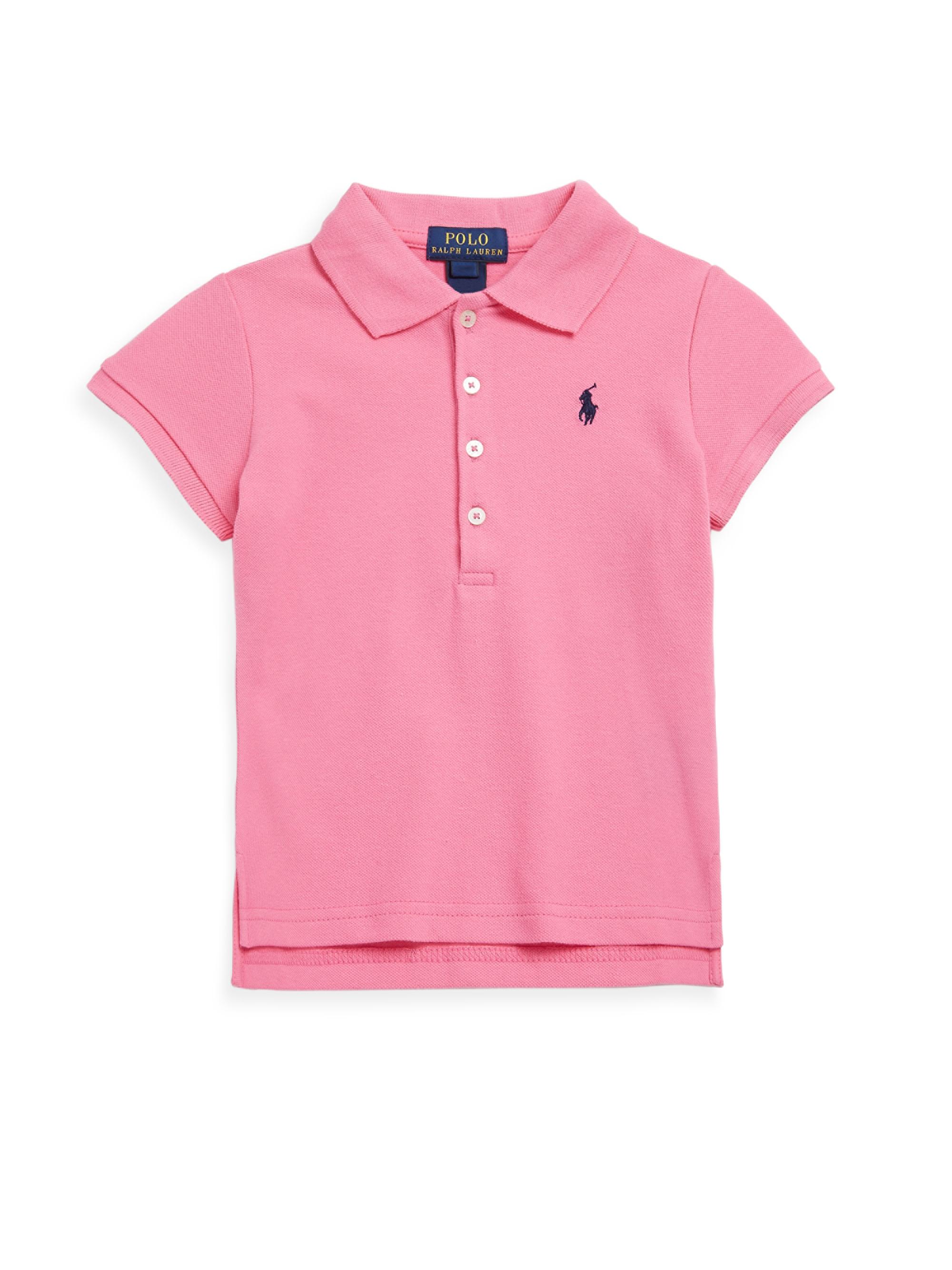 Polo Ralph Lauren Little Girl's & Girl's Stretch Cotton Polo Shirt - Pink