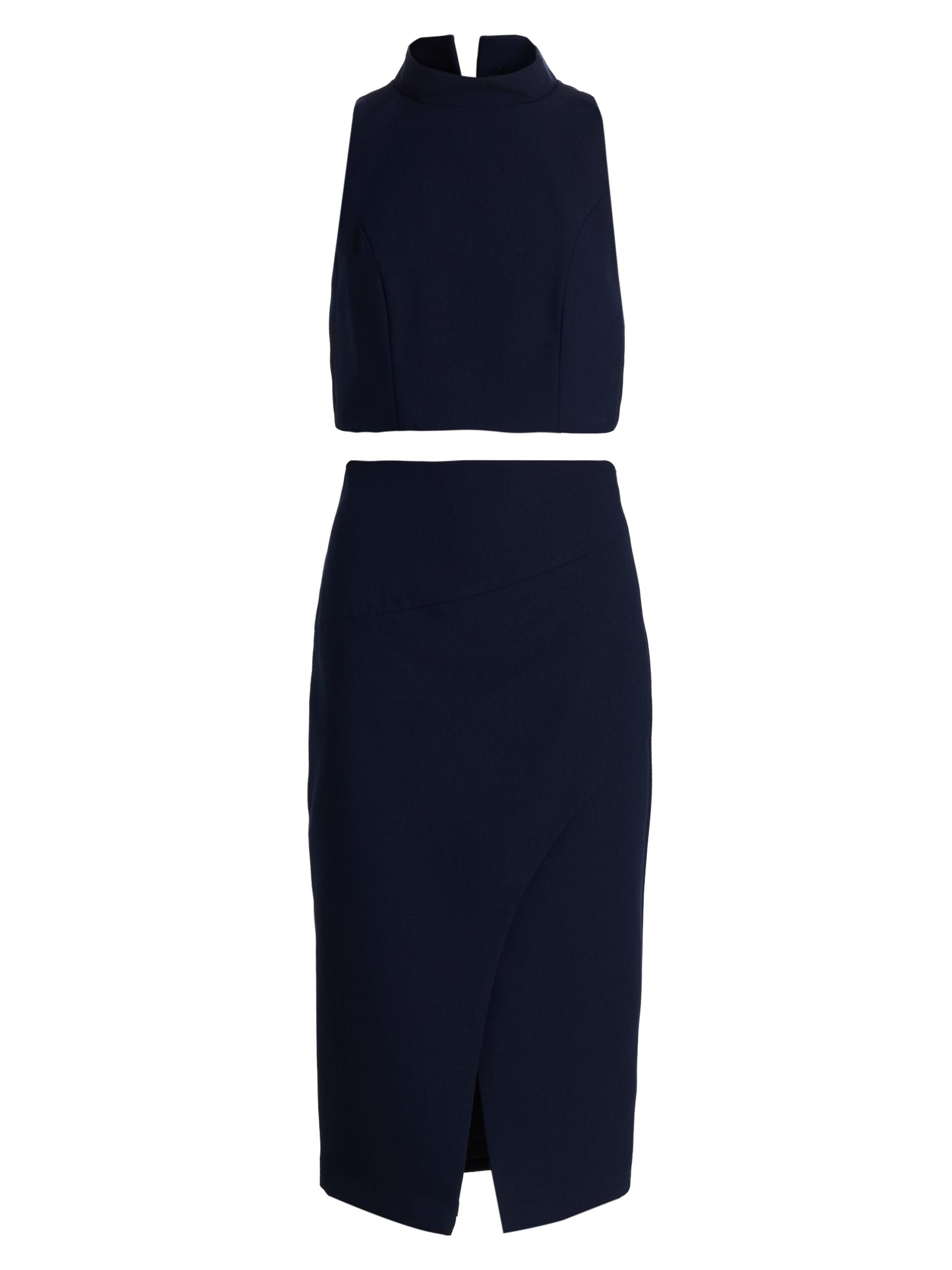 Two-Piece Juma Cropped Top and Skirt