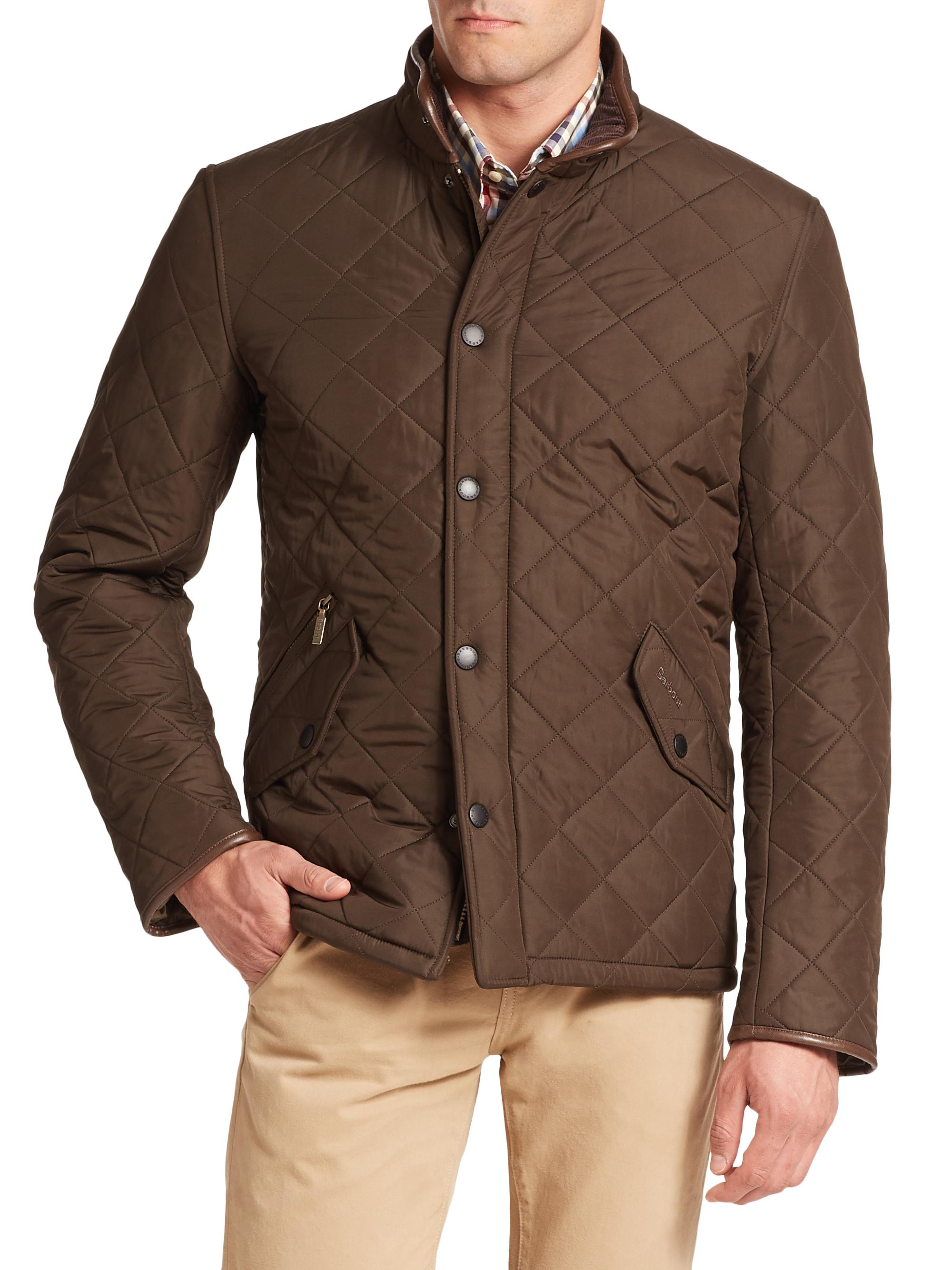 Barbour Men's Powell Quilted Jacket - Olive