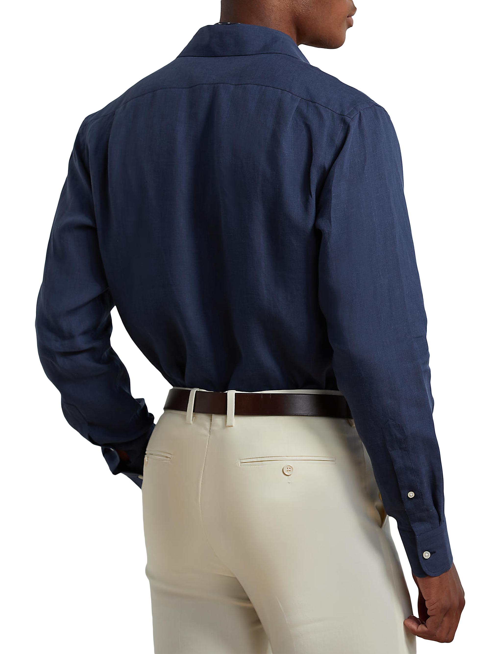 Ralph Lauren Purple Label Classic Linen Sport Shirt | Saks Fifth