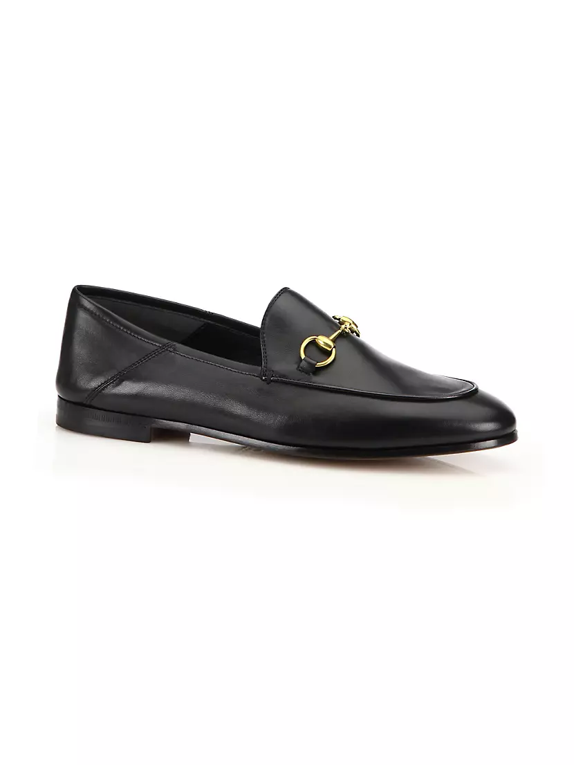 Shop Gucci Brixton Leather Horsebit Loafers | Saks Fifth Avenue