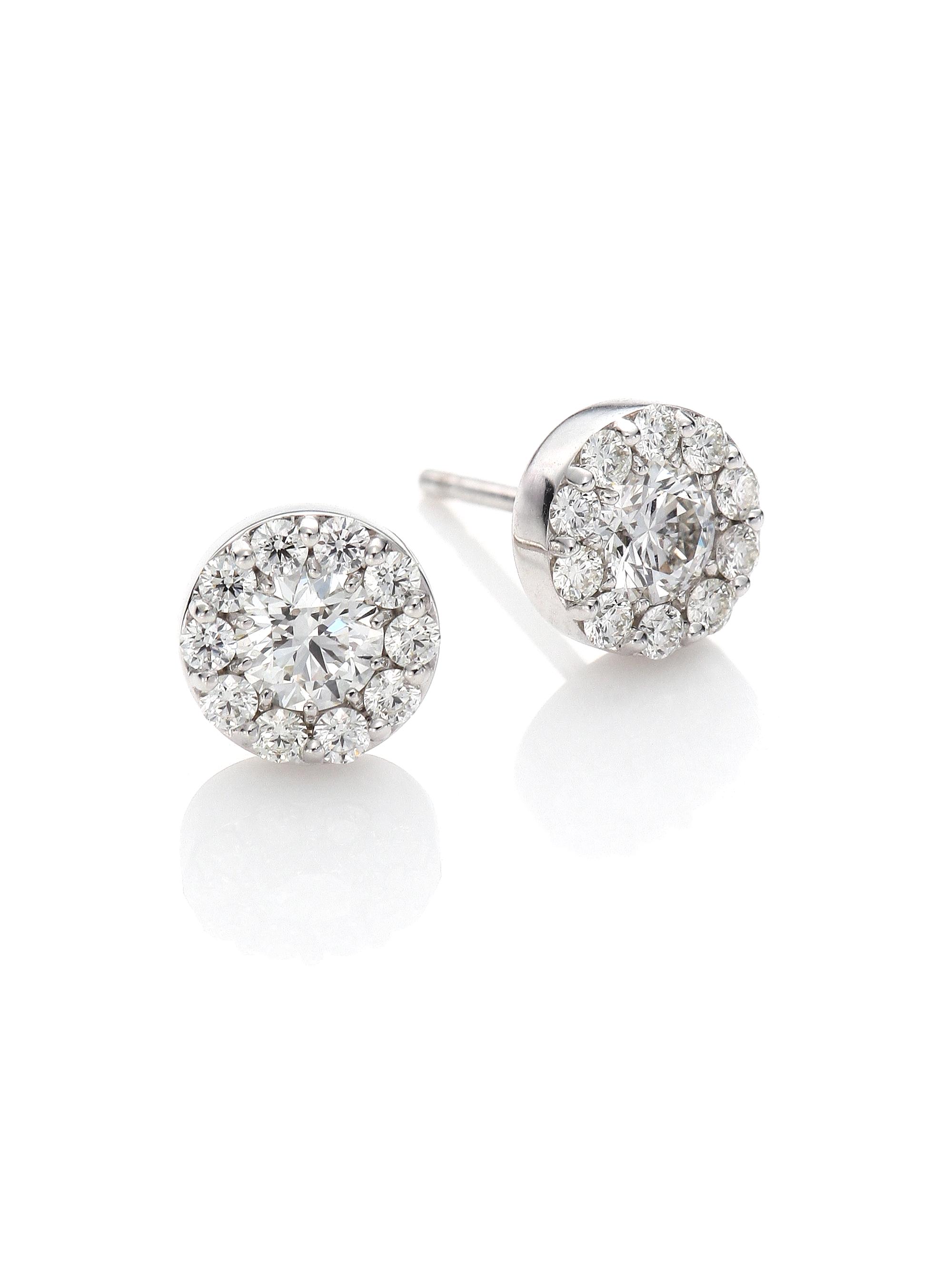 Hearts On Fire Women's Fulfillment Diamond & 18K White Gold Stud Earrings - White Gold