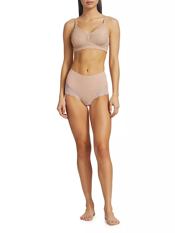 Spanx Undetectable Lace Hipster Panty In Luxe Lilac Crossdye