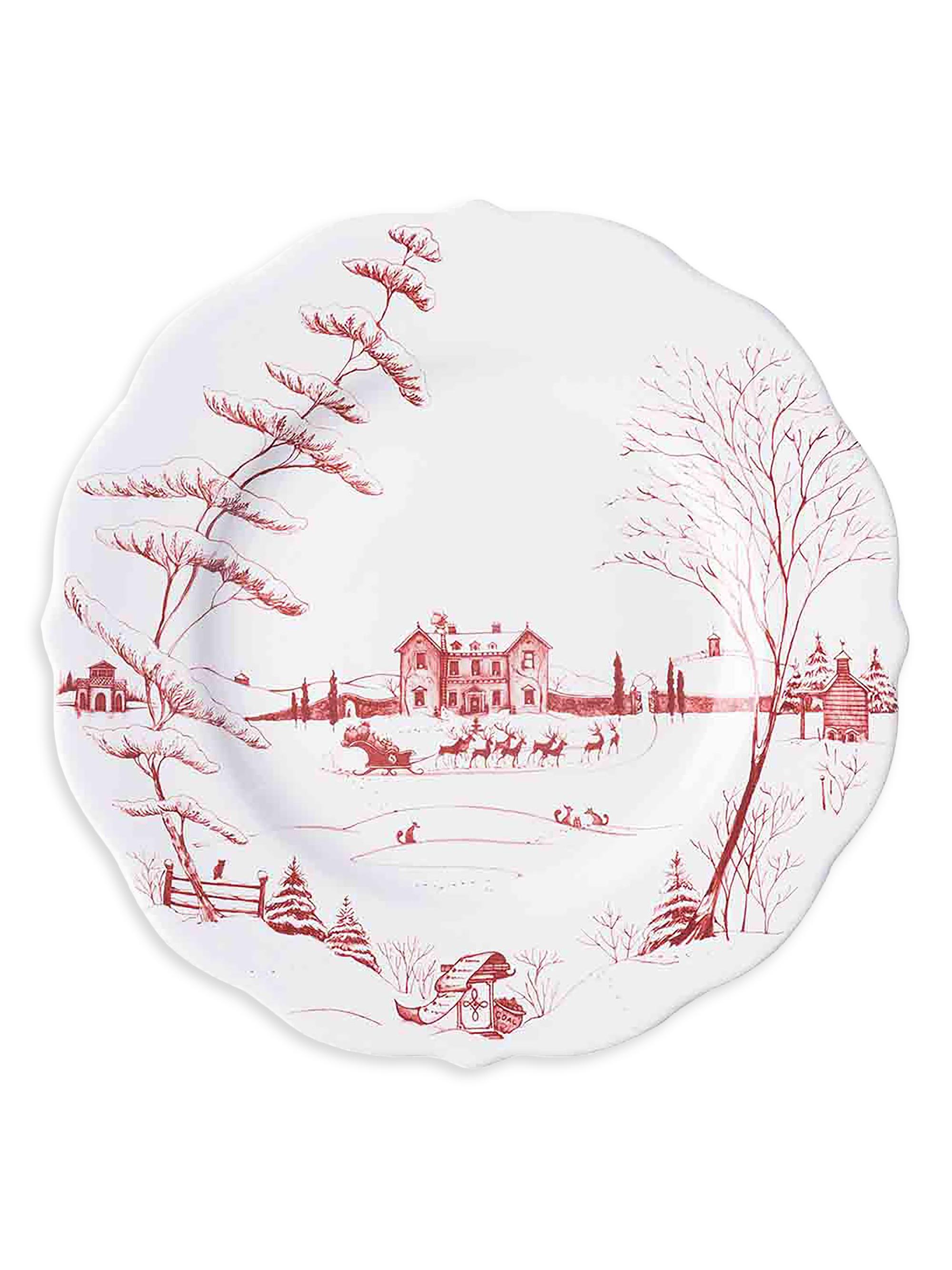 Juliska Country Estate Winter Frolic Dinner Plate