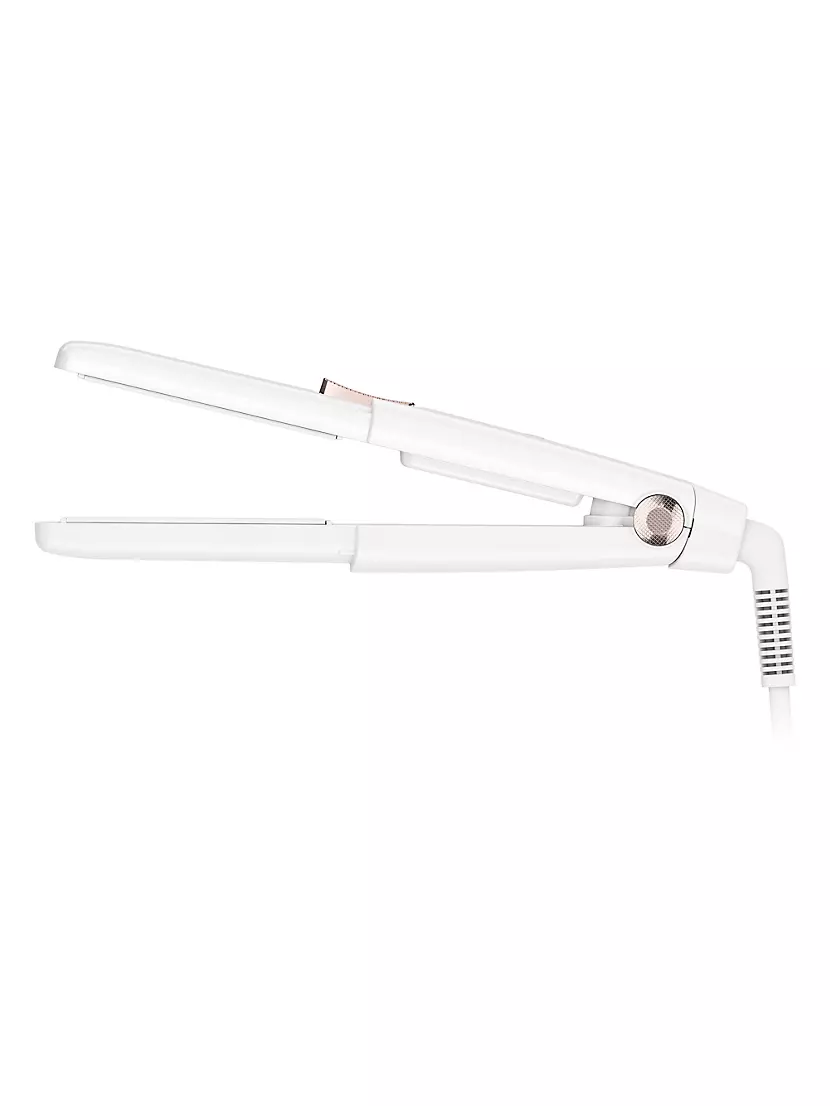 T3 SinglePass Compact Travel Styling Flat Iron with Cap (White & Rose Gold)
