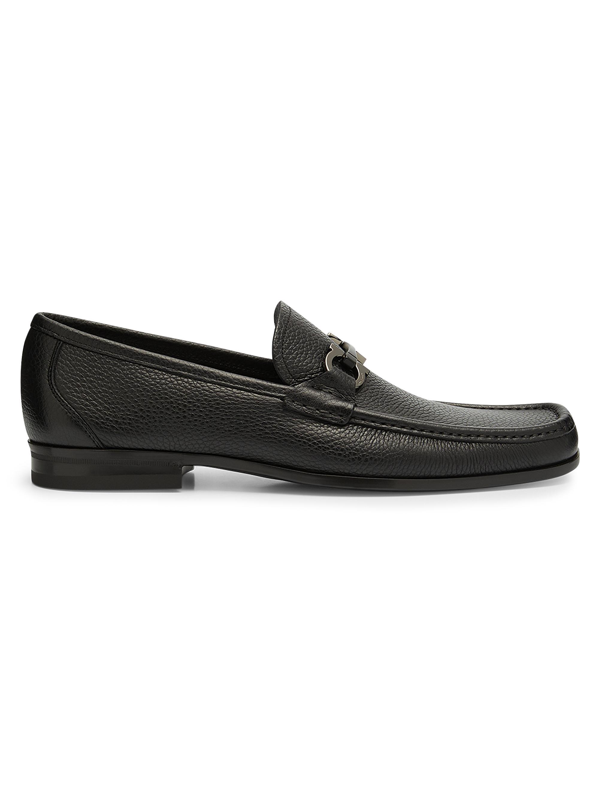 FERRAGAMO David Gancini Bit Leather Loafers | Saks Fifth Avenue