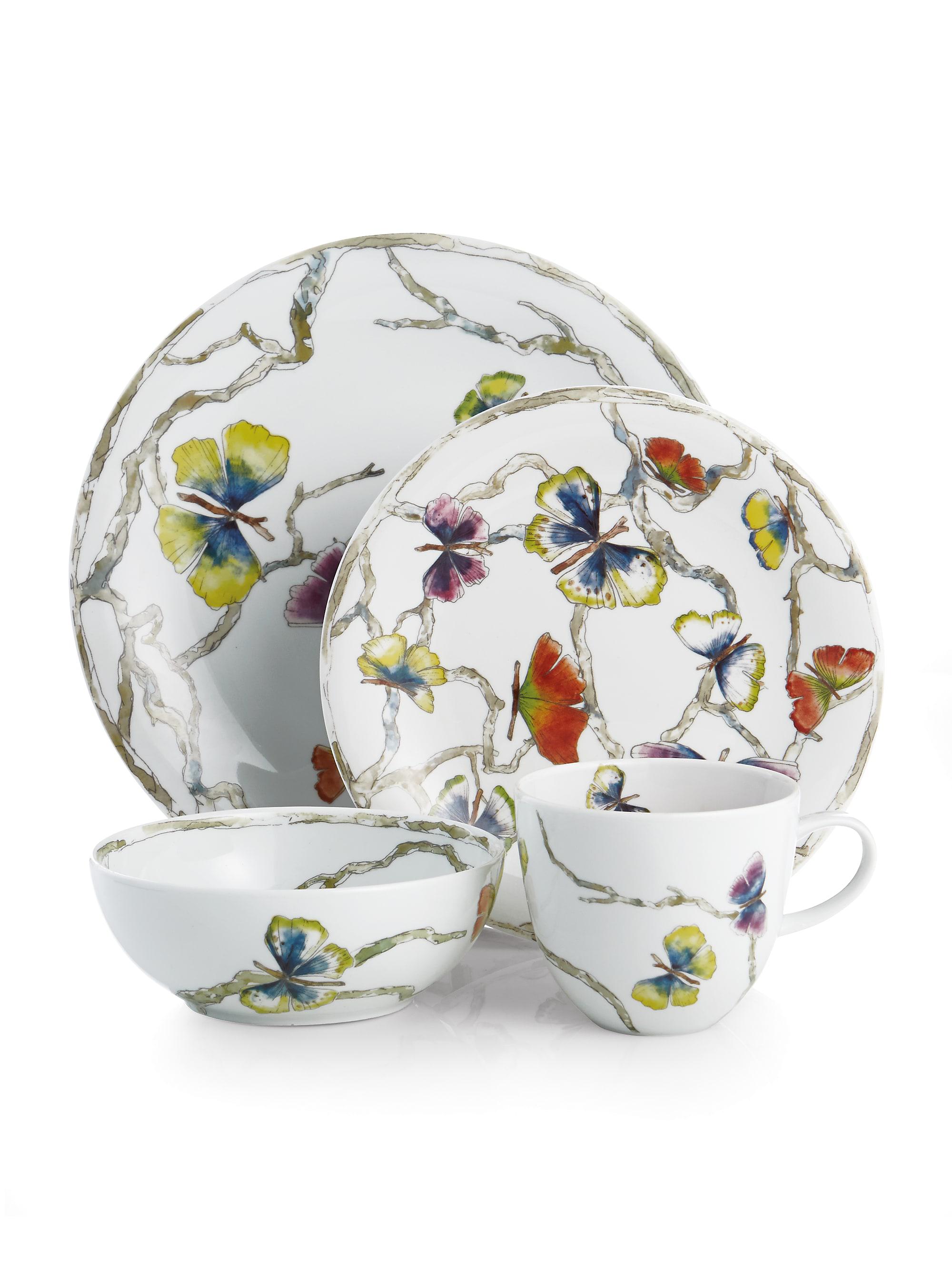 Michael Aram Butterfly Ginkgo Dinnerware Set/Set of 4