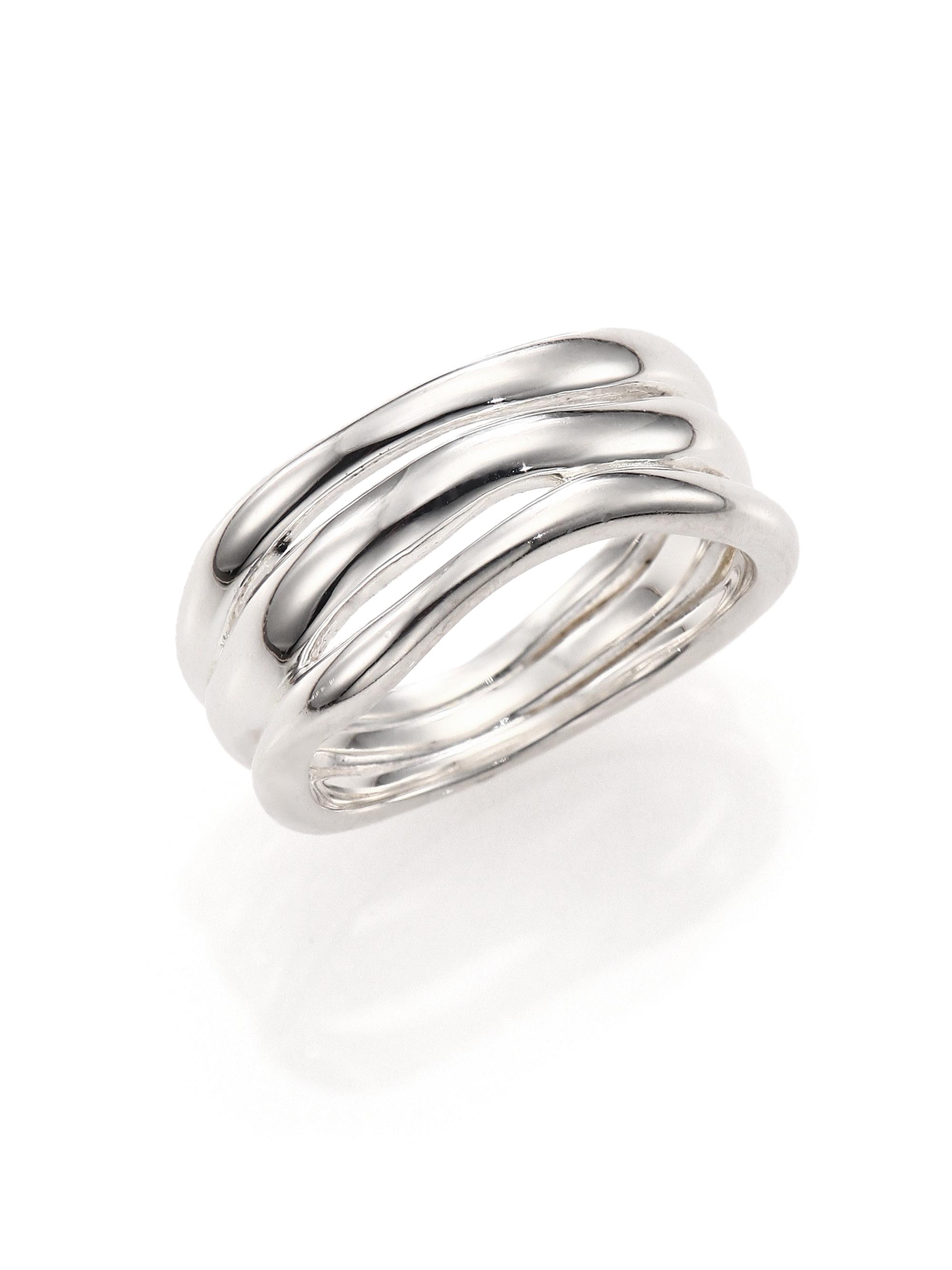Ippolita Women's Squiggle Sterling Silver Triple-Band Ring - Silver