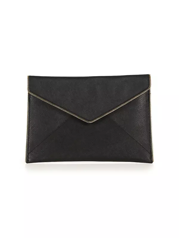 Leo Leather Envelope Clutch