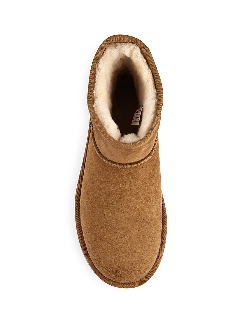 Shop UGG Classic Heritage Mini II Shearling-Trimmed Suede Shop UGG Classic Heritage Mini II Shearling-Trimmed Suede