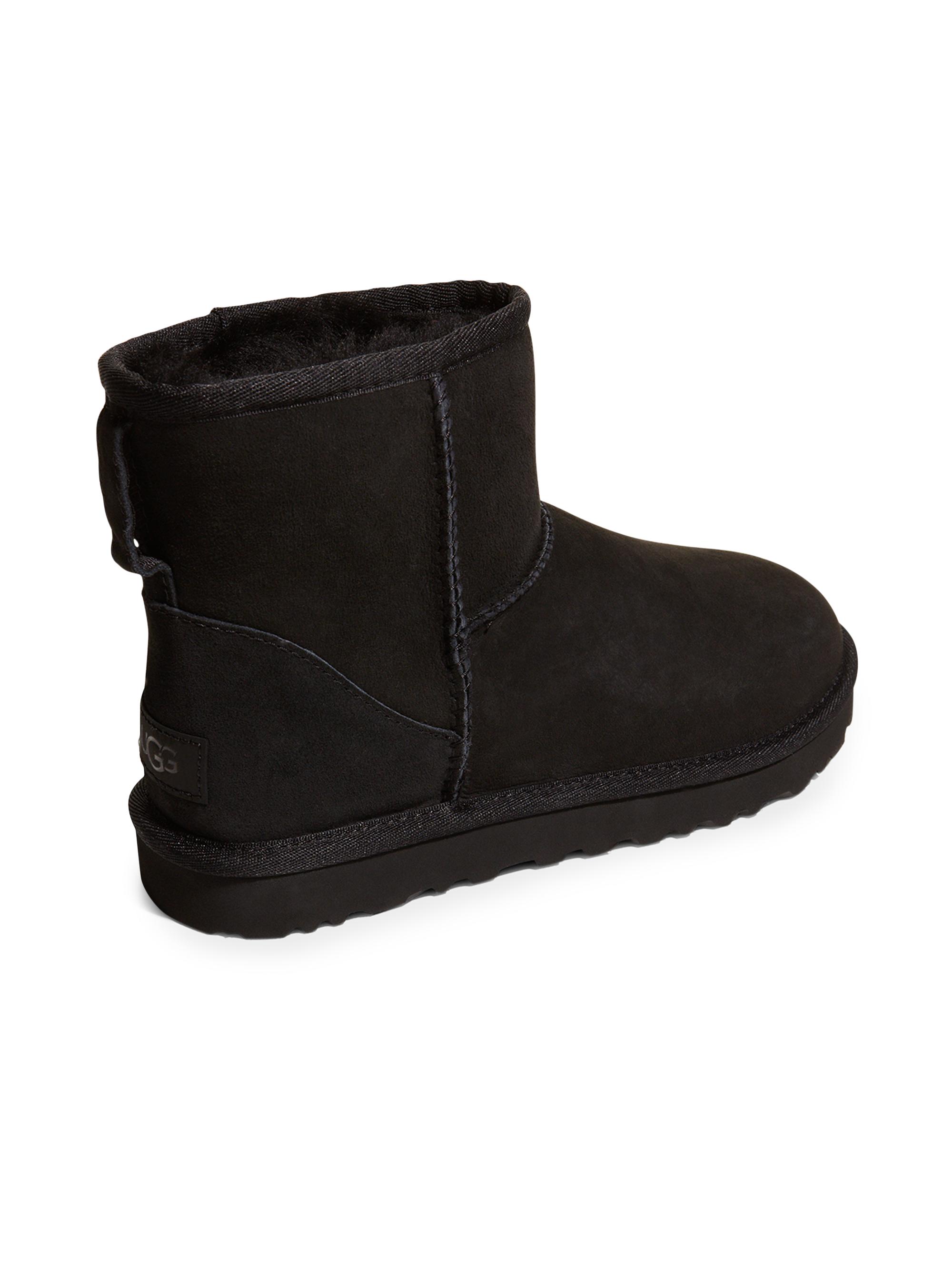 UGG Classic Heritage Mini II Shearling-Trimmed Suede Boots | Saks