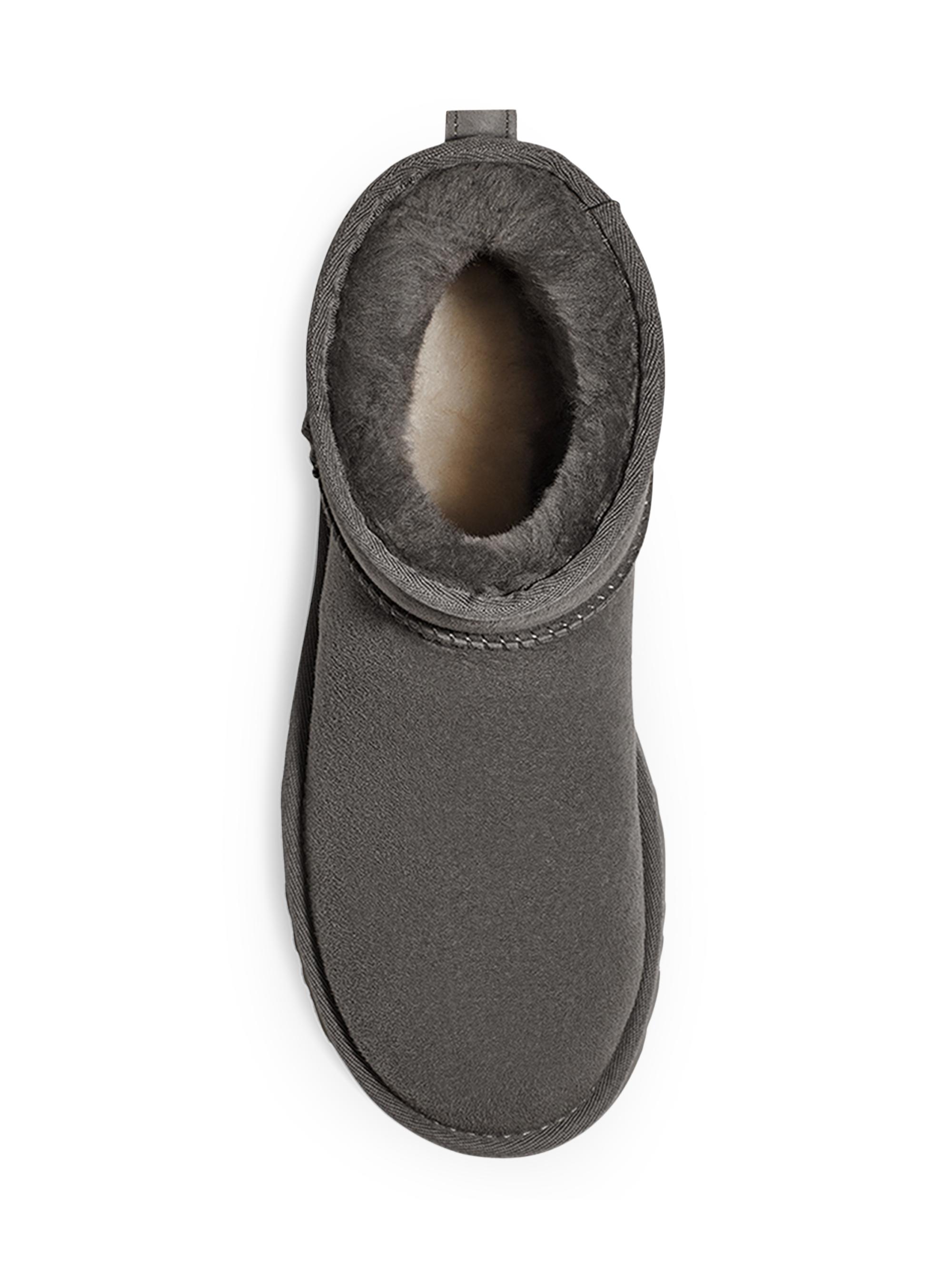 UGG Classic Heritage Mini II Shearling-Trimmed Suede Boots | Saks