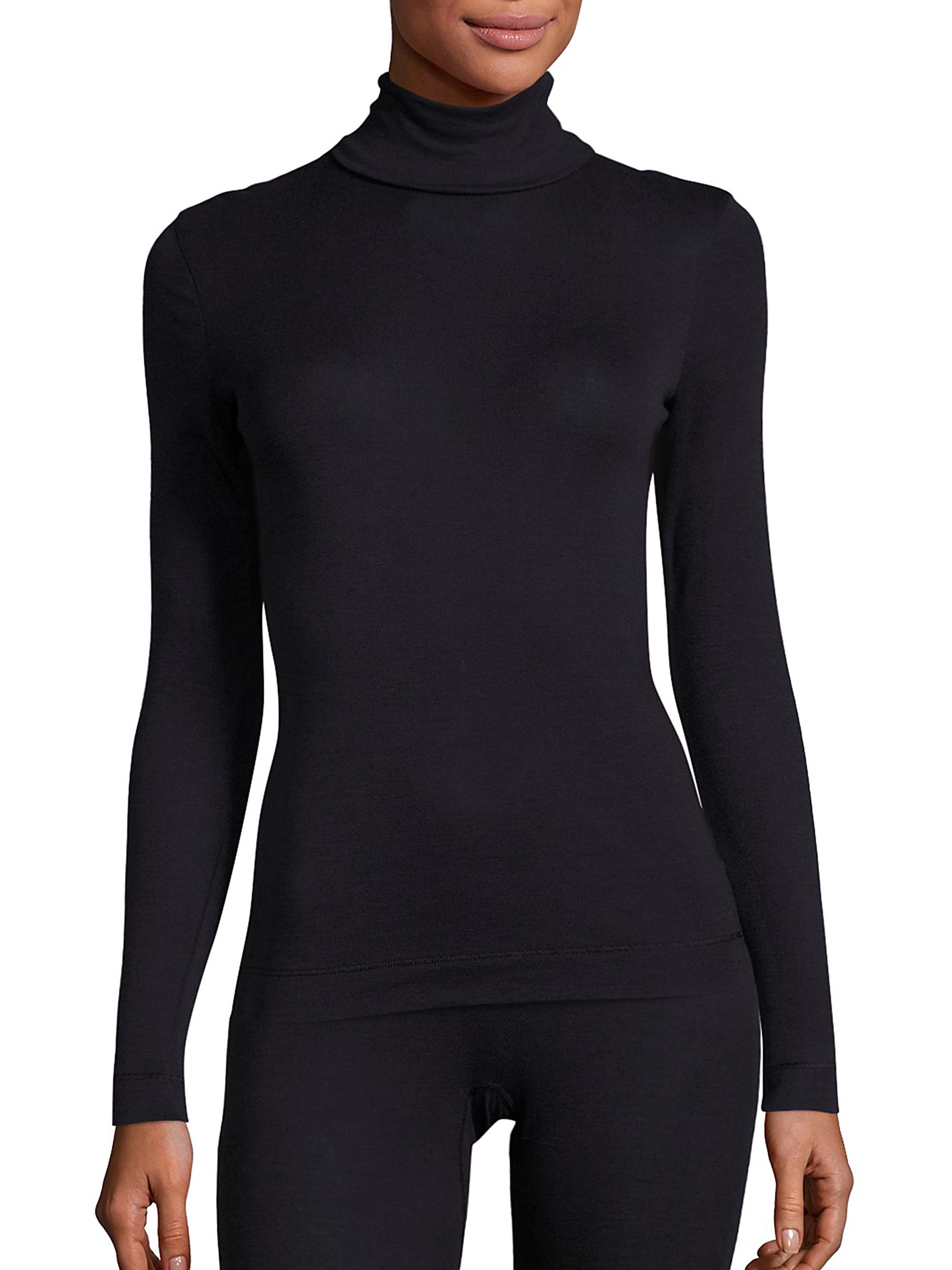 Hanro Women's Silk Cashmere Turtleneck - Black