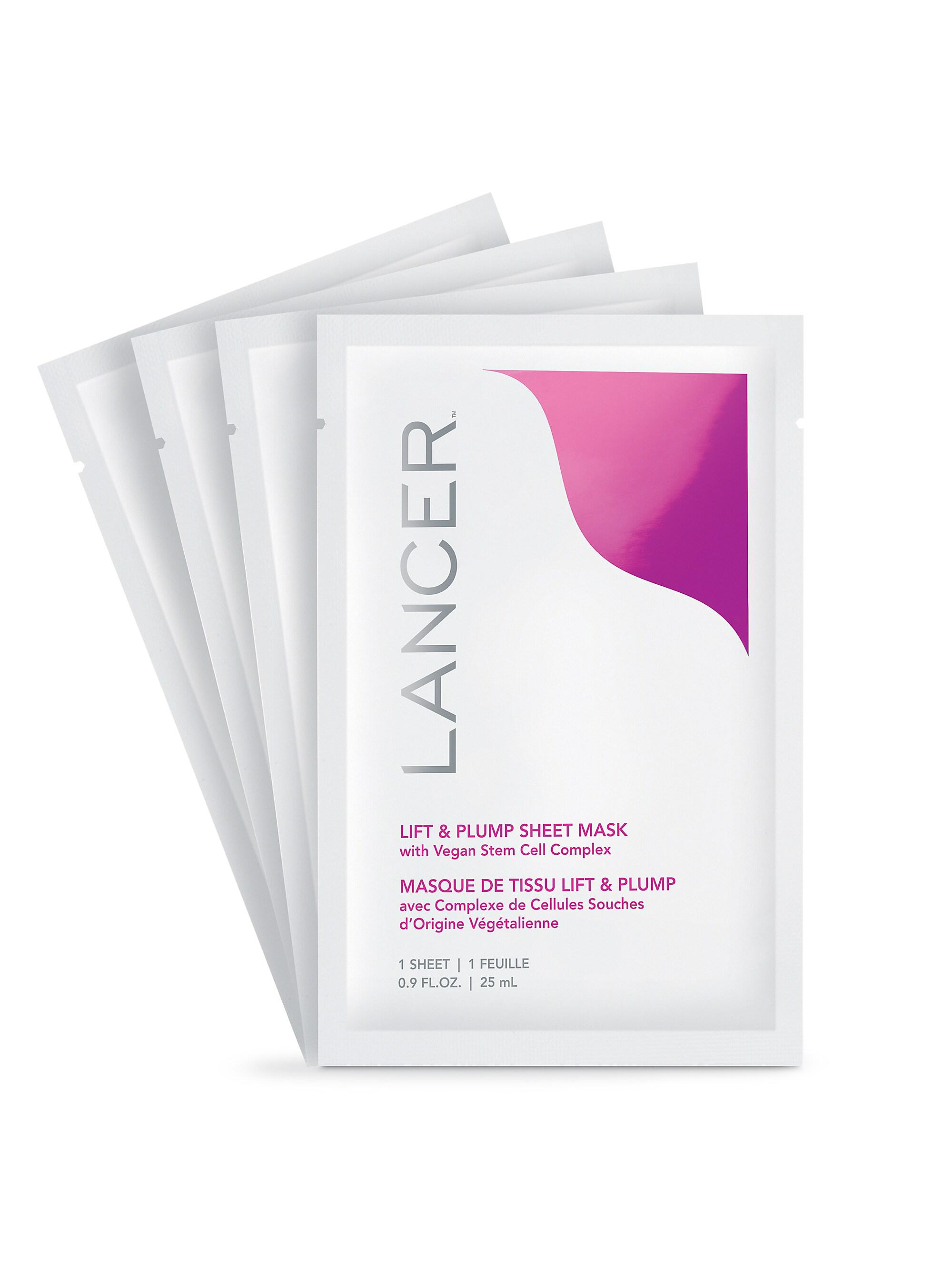 Lancer Women's 4-Pack Lift & Plump Sheet Masks