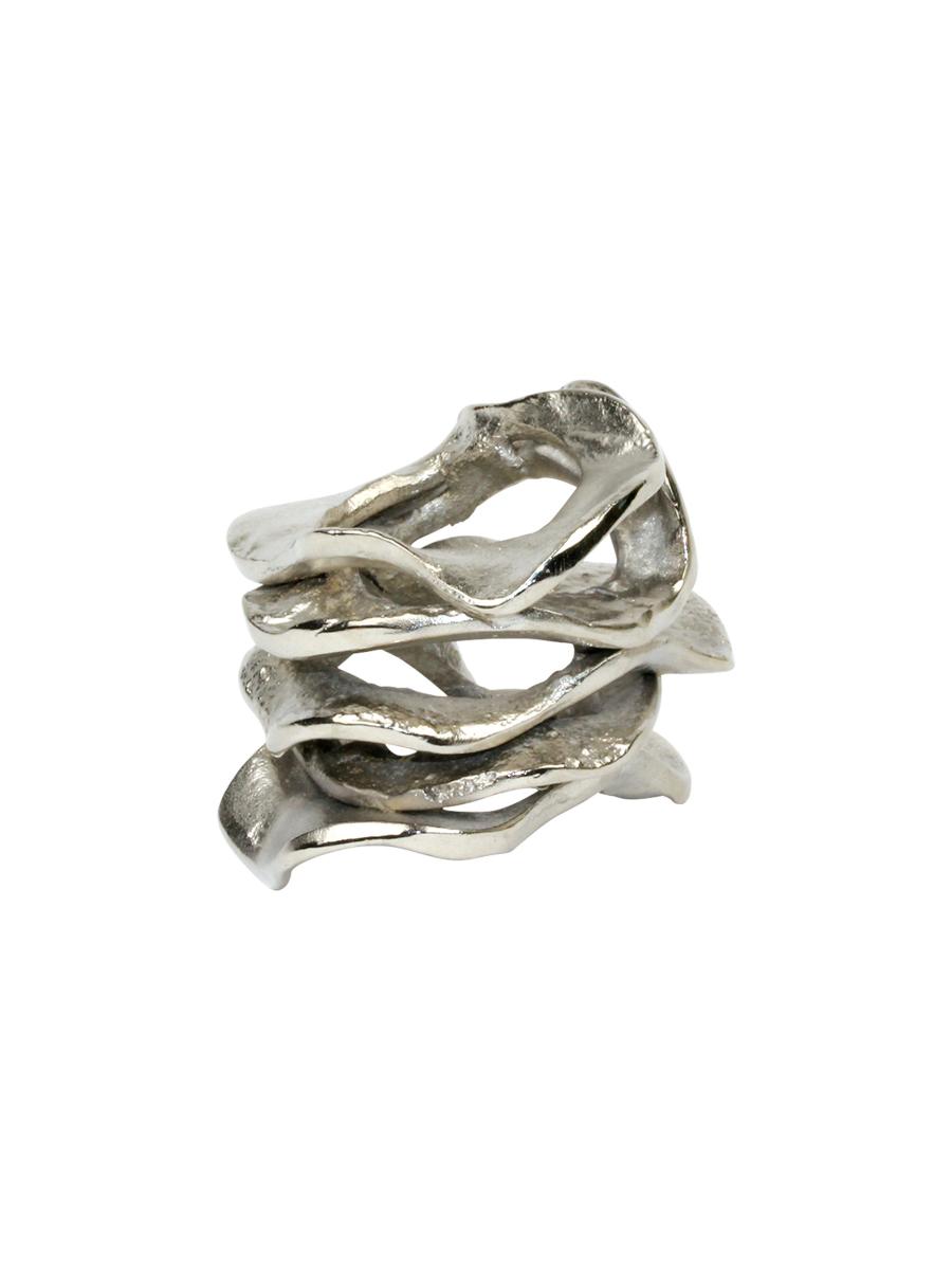 Kim Seybert Flux Napkin Ring In Black
