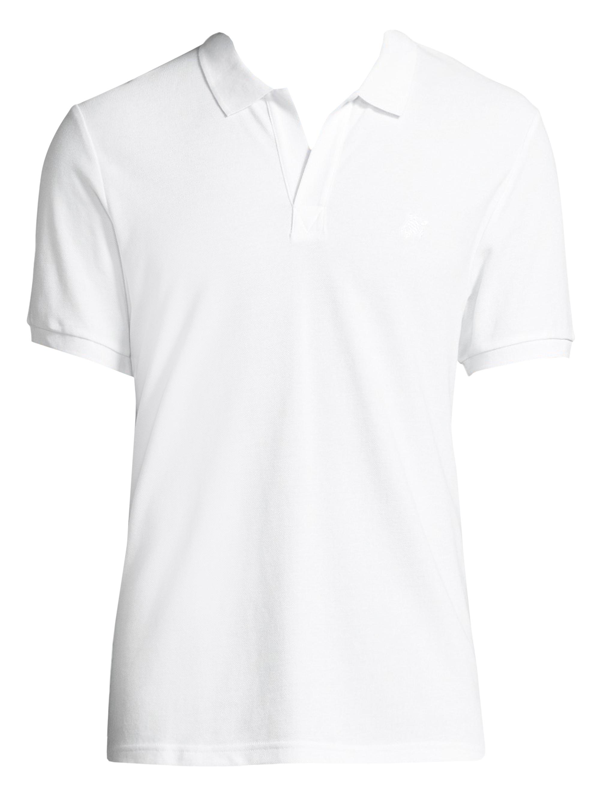 Vilebrequin Men's Solid Pique Polo - White