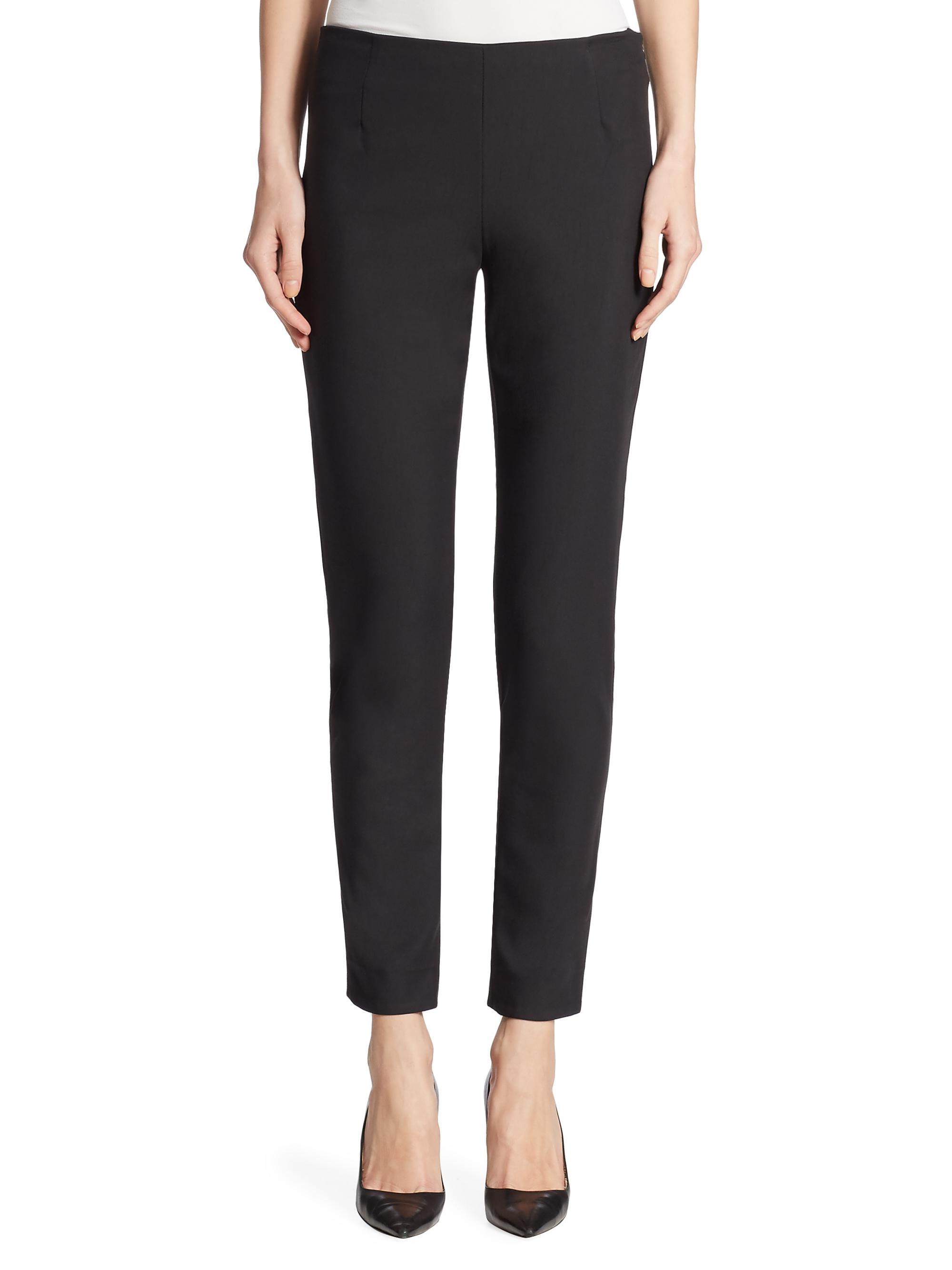 Lela Rose Women's Catherine Stretch-Twill Pants - Black | Thumbnail 8