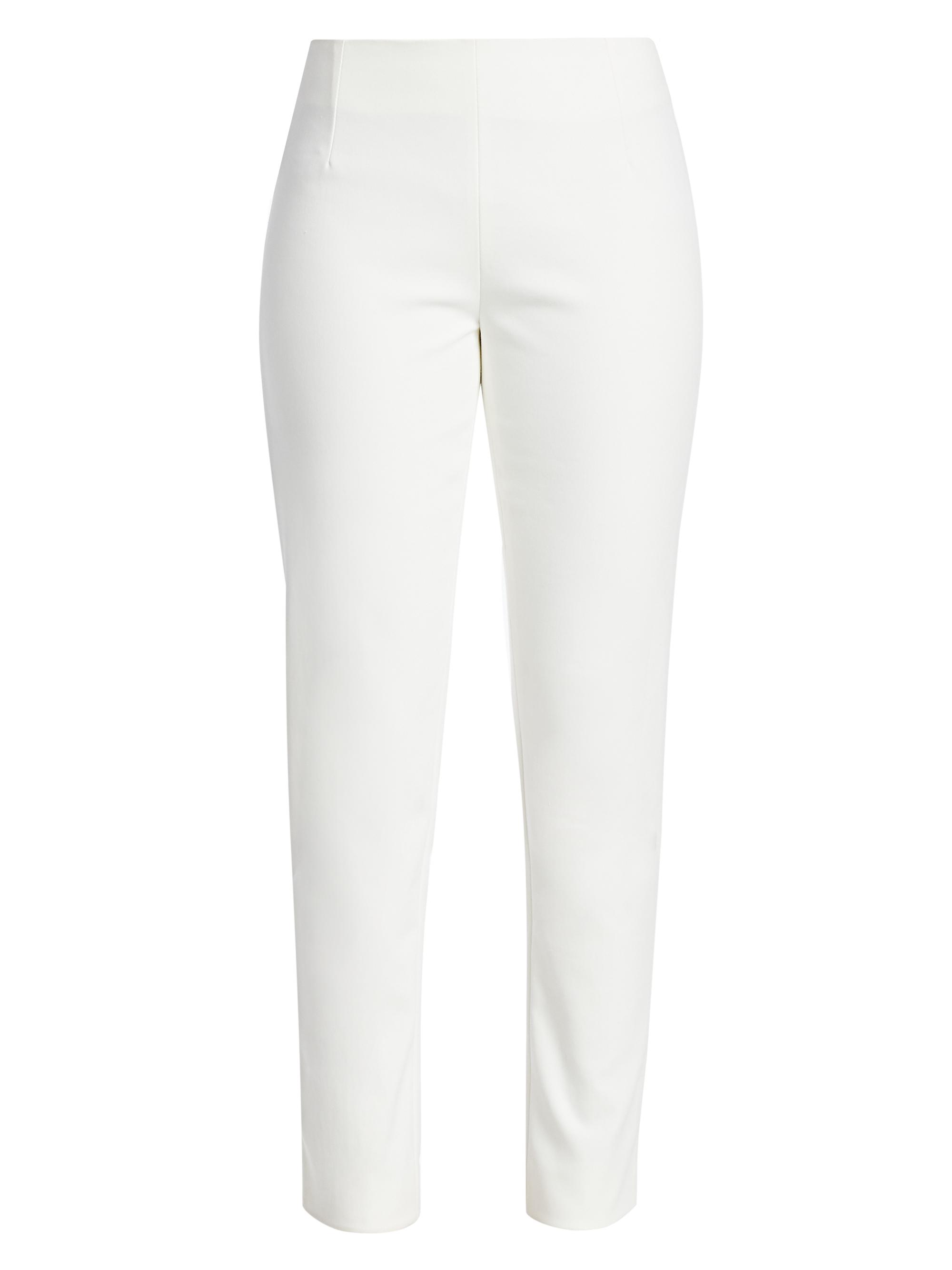 Lela Rose Women's Catherine Stretch-Twill Pants - White