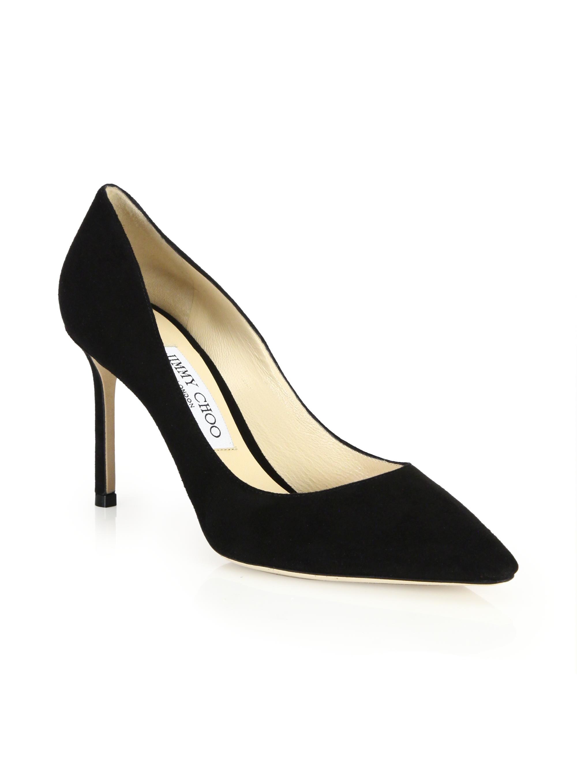 jimmy choo romy black suede